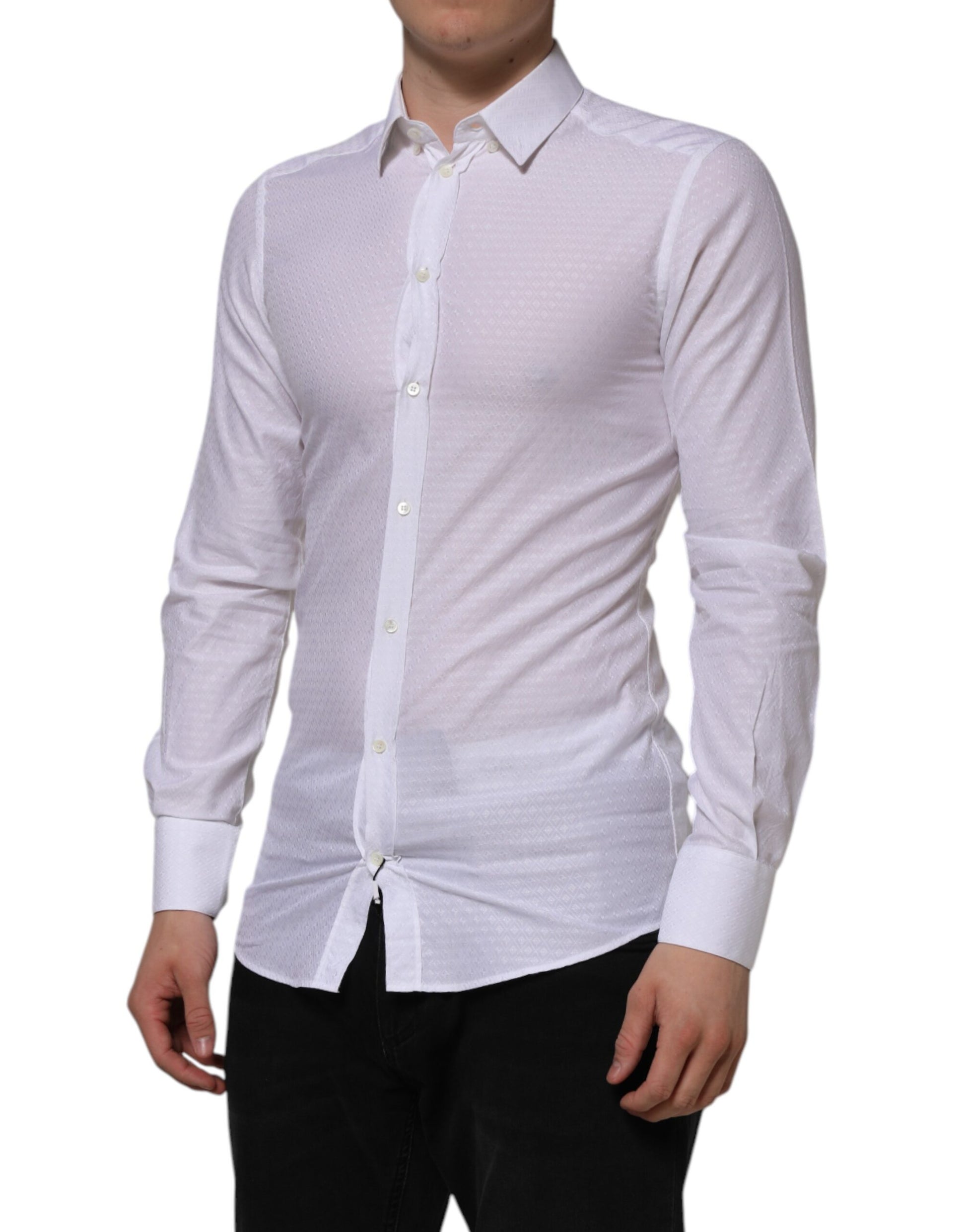 Dolce & Gabbana White Dress Shirt for Men detail view