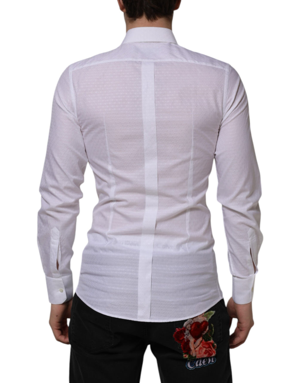 Dolce & Gabbana White Dress Shirt for Men side view
