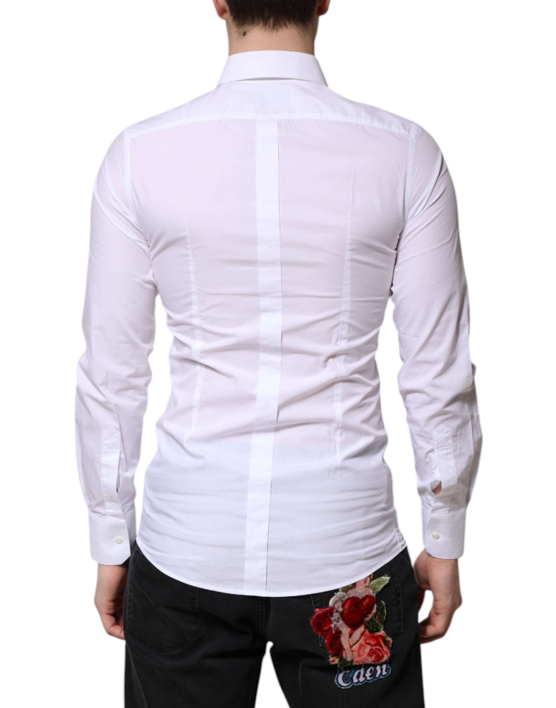 Dolce & Gabbana White Dress Shirt for Men side view