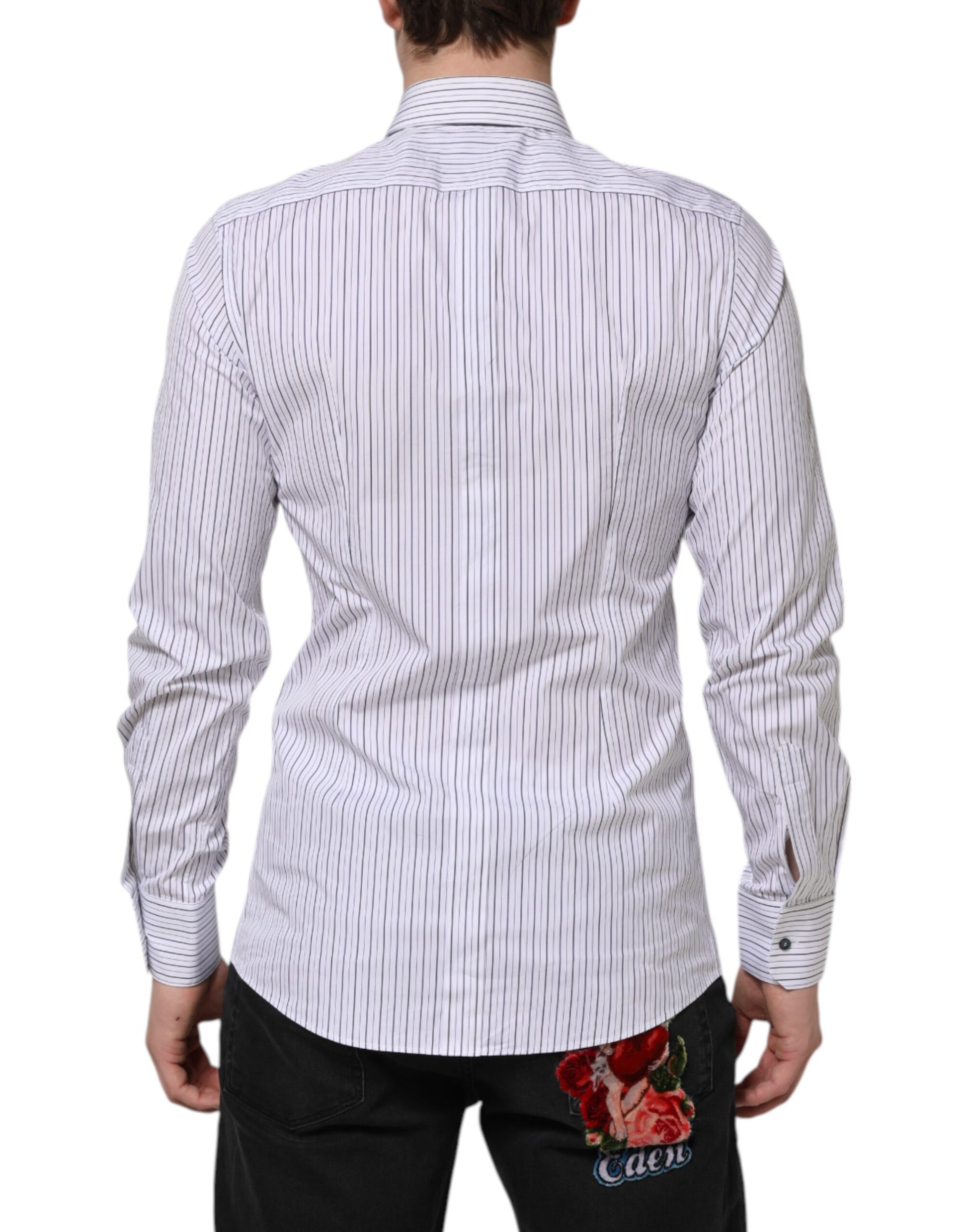 Dolce & Gabbana White Dress Shirt for Men side view