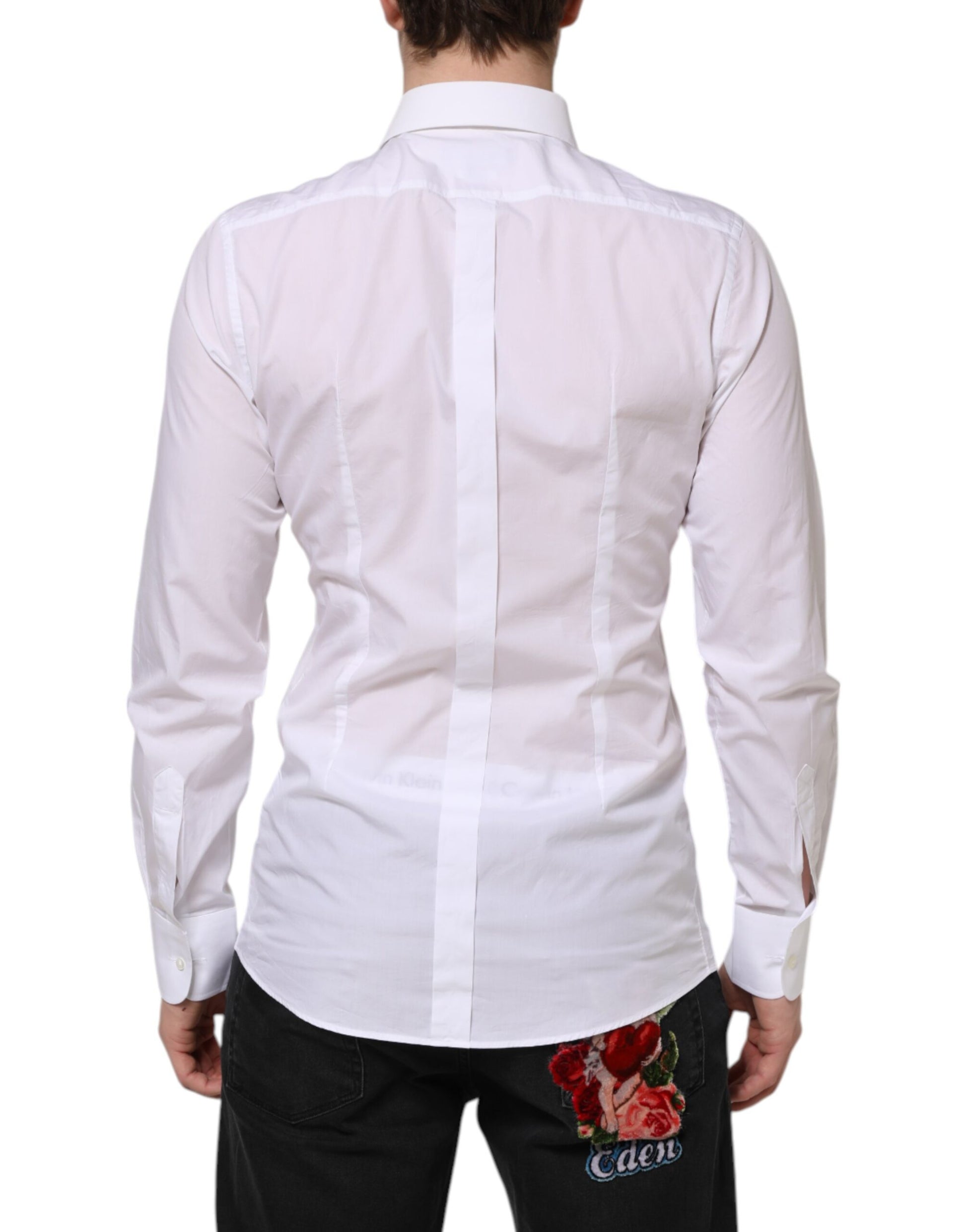Dolce & Gabbana White Dress Shirt for Men side view