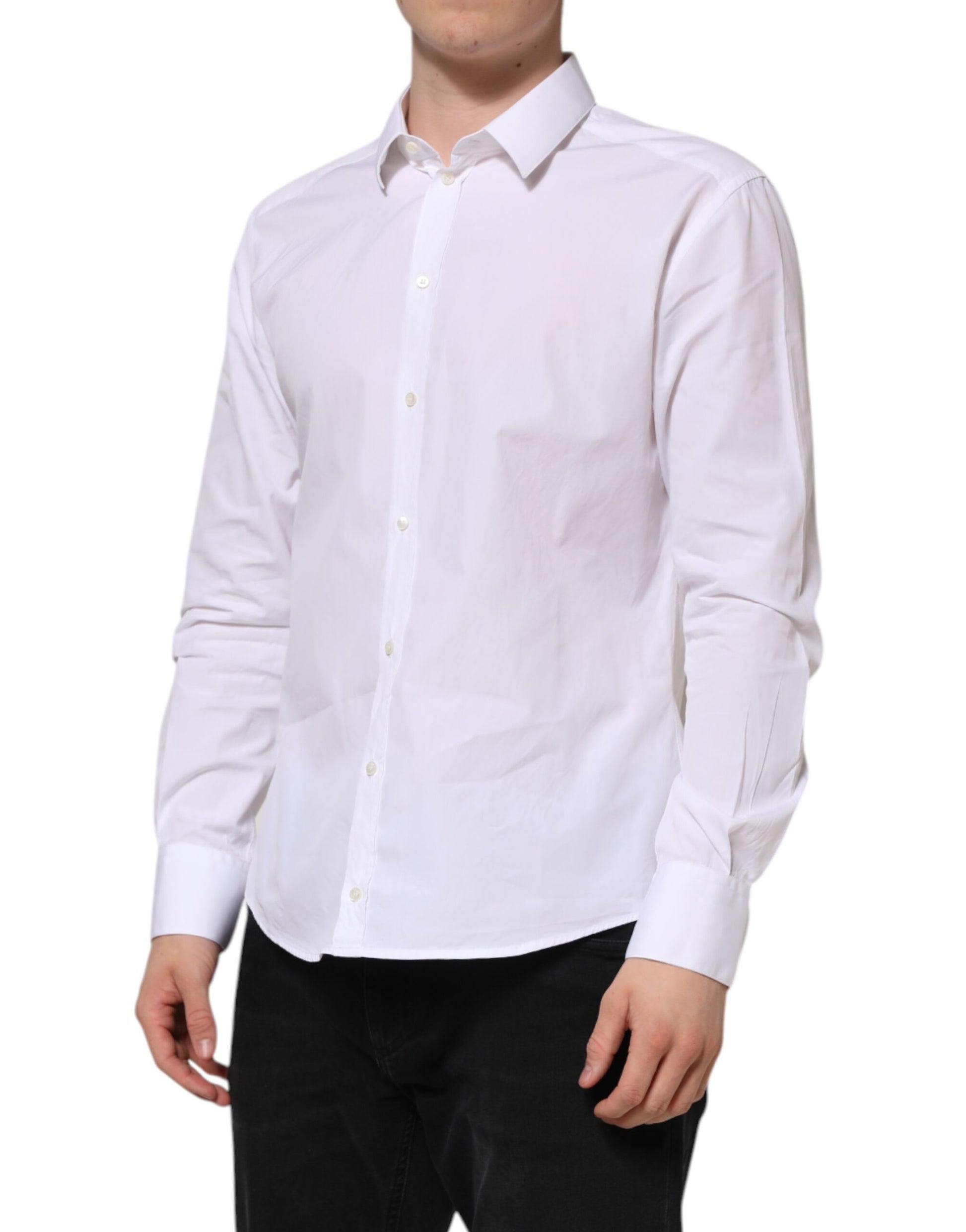 Dolce & Gabbana White Dress Shirt for Men detail view