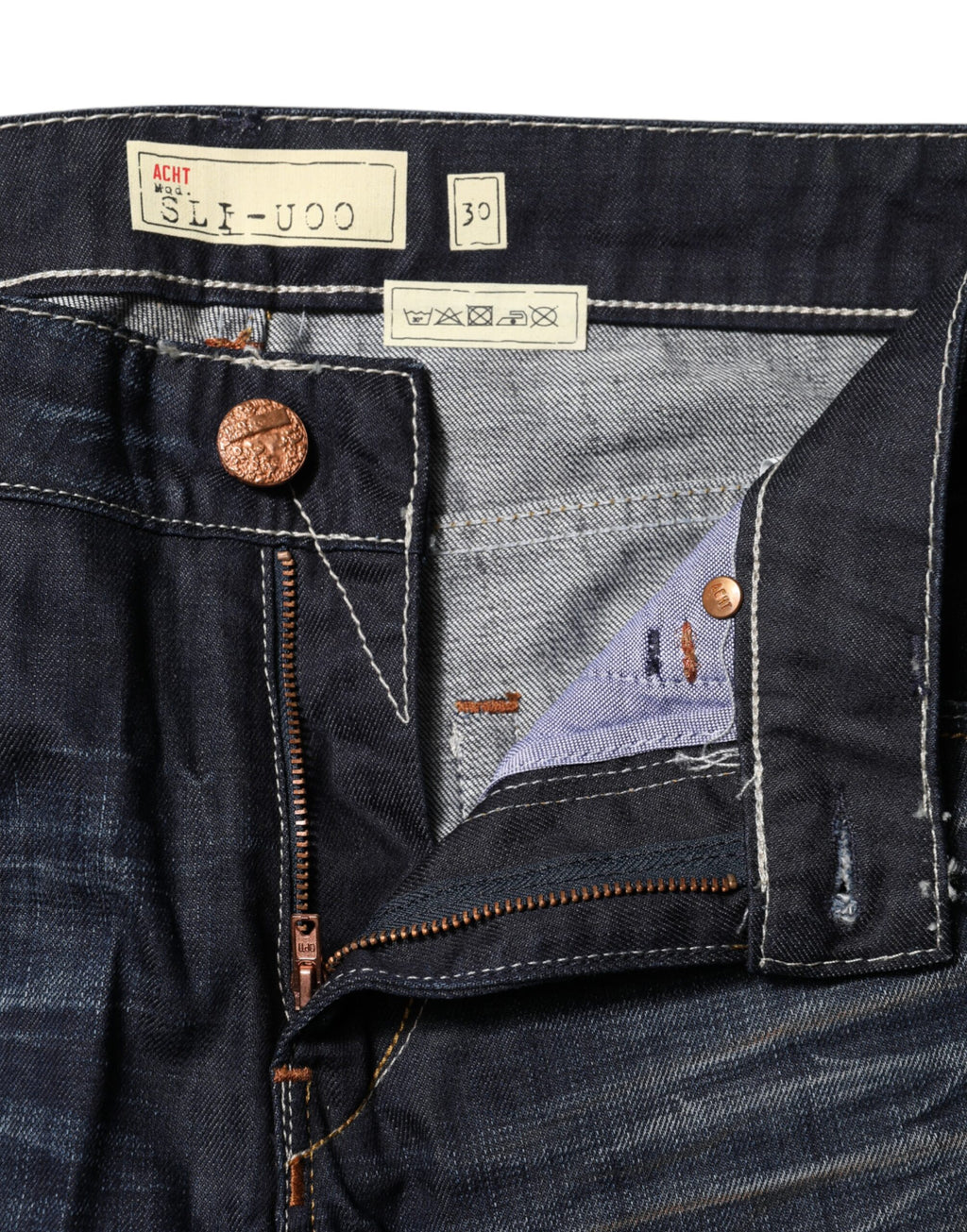 Acht Blue Flared Jeans for Women side view