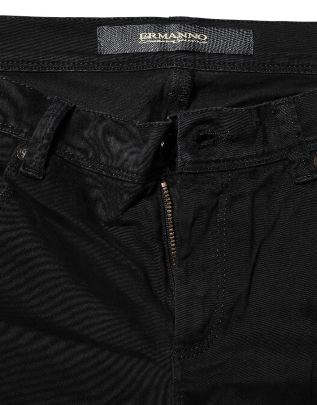 Ermanno Scervino – Schwarze Bootcut-Jeans aus Stretch-Baumwolle
