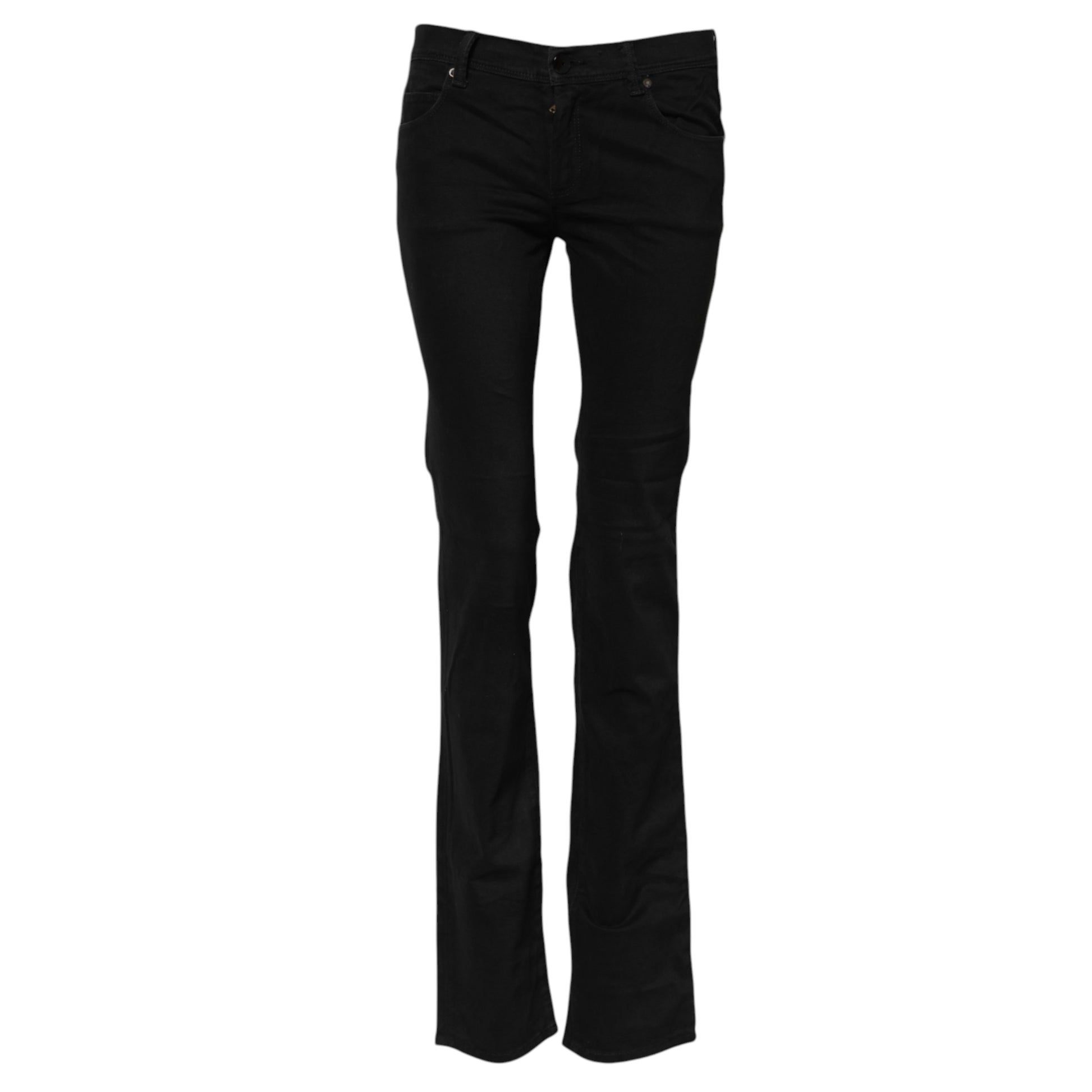 Ermanno Scervino – Schwarze Bootcut-Jeans aus Stretch-Baumwolle