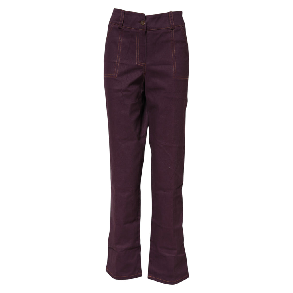 BENCIVENGA Purple Flared Pants for Women additional view