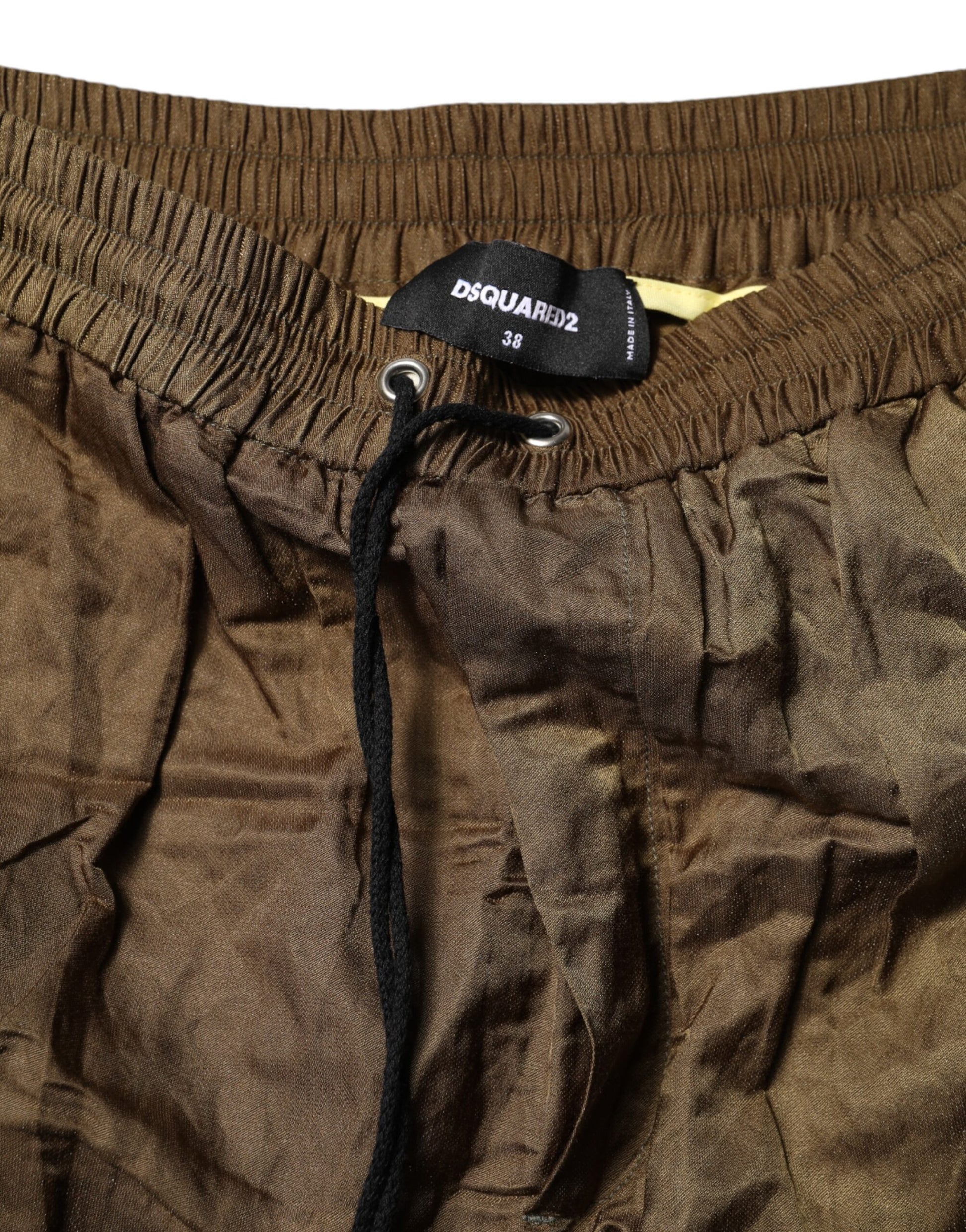 Dsquared² Pantalon de survêtement brun taille mi-haute pour femme
