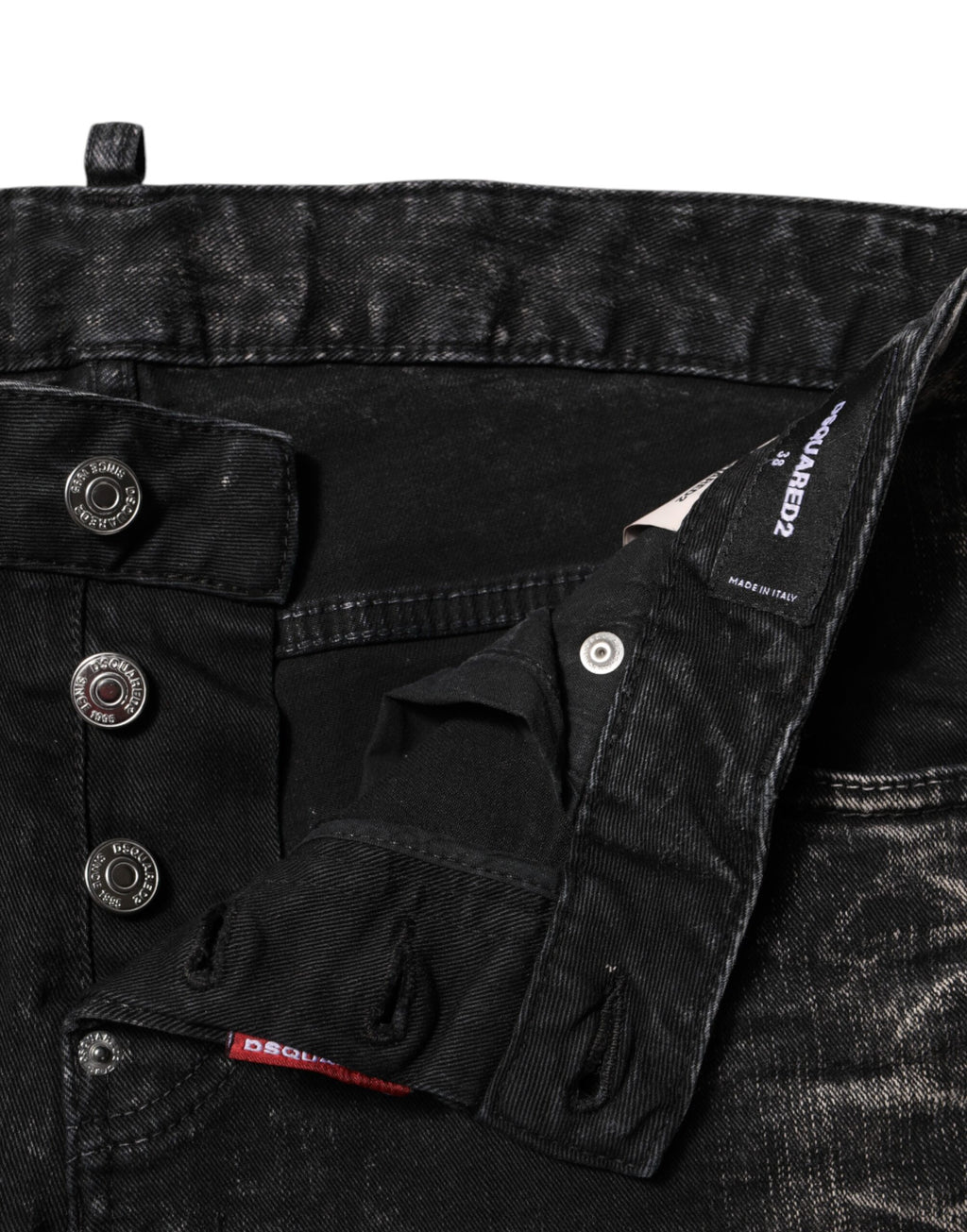 Dsquared² Black Relaxed Fit Jeans for Women side view