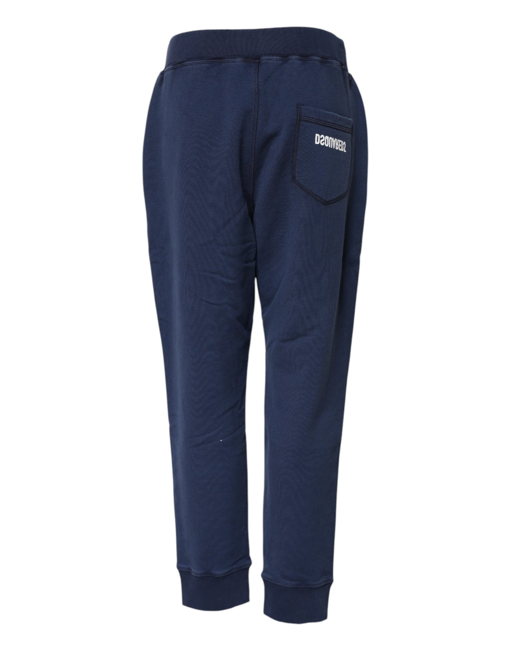 Pantalon de jogging Dsquared² en coton bleu taille mi-haute