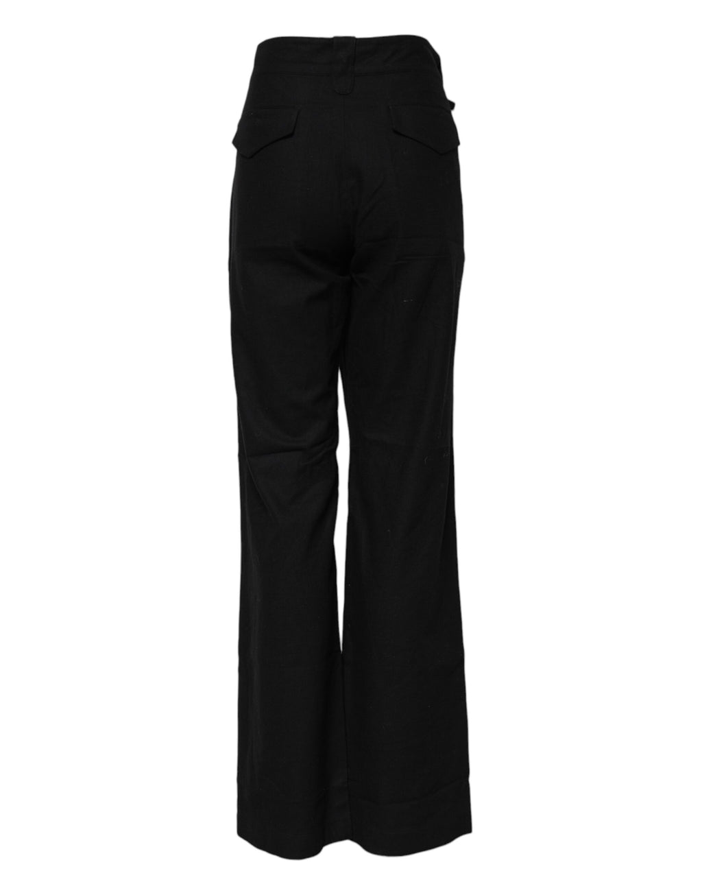 Ermanno Scervino – Schwarze Hose mit geradem Schnitt und hoher Taille