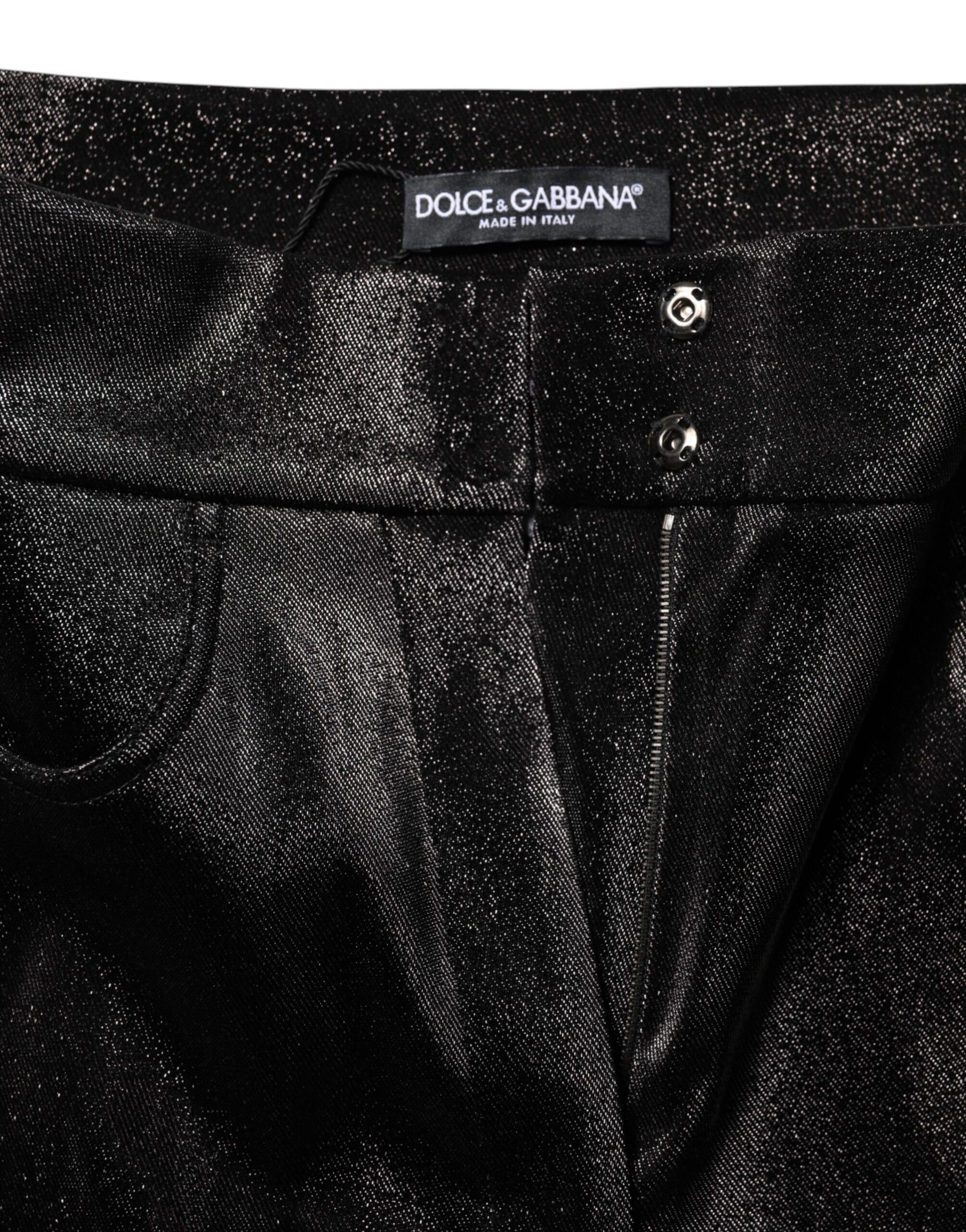 Dolce & Gabbana Black Skinny Pants for Women side view
