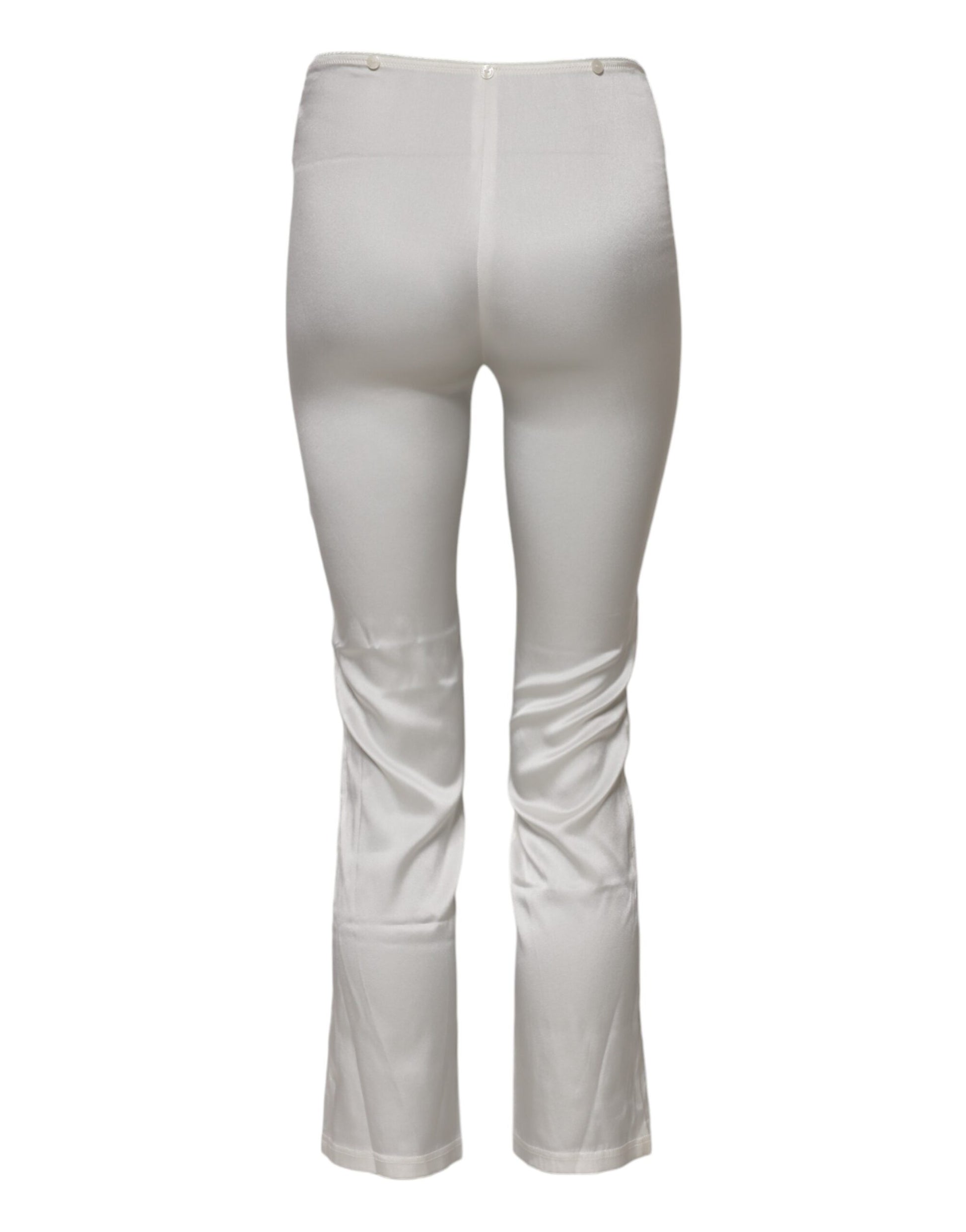 Dolce & Gabbana White Skinny Pants for Women detail view