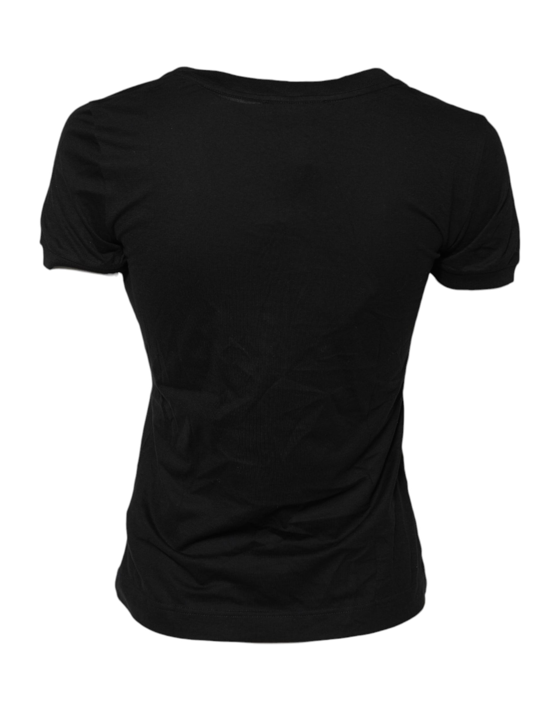 Dolce & Gabbana Black T-Shirt for Women detail view