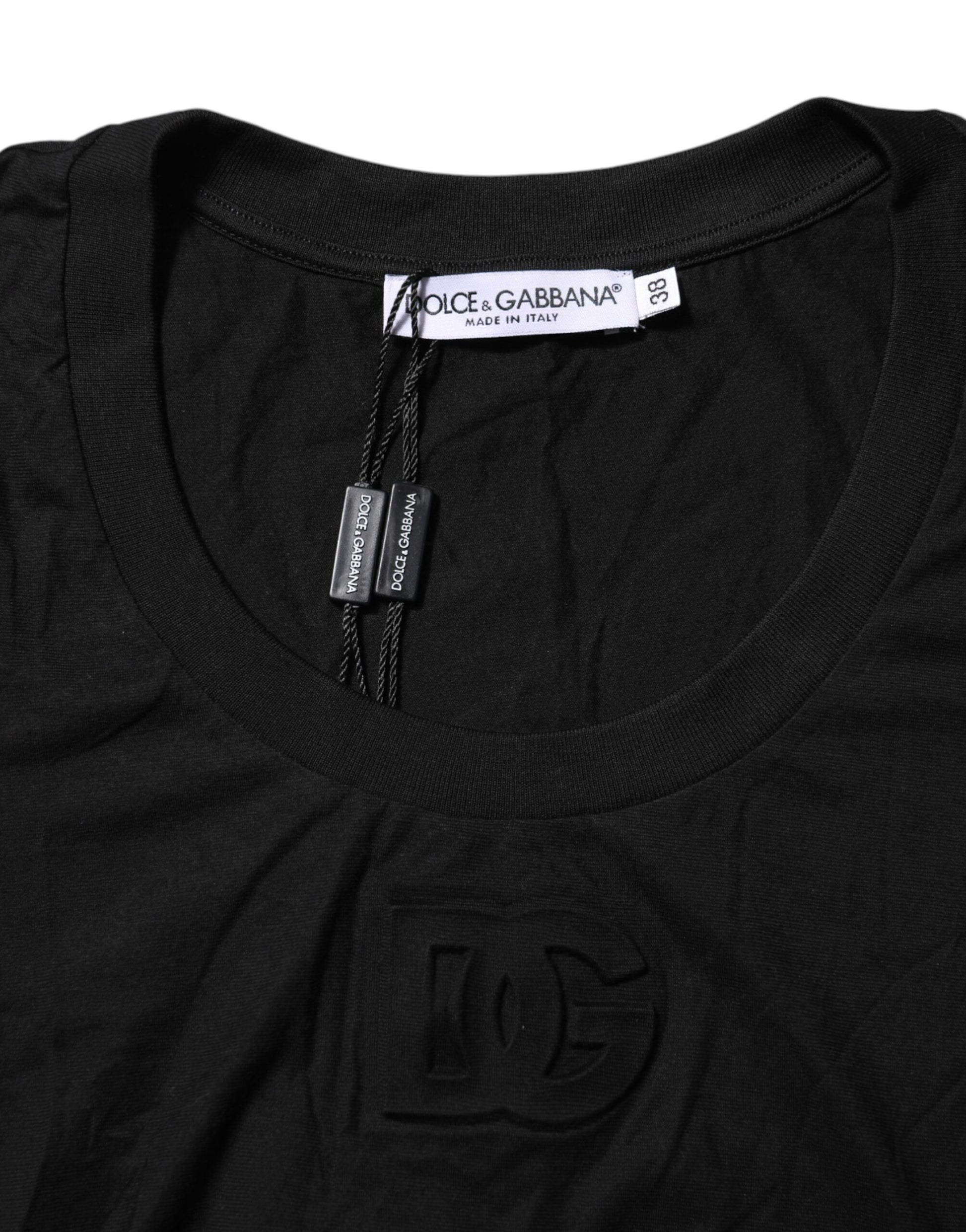 Dolce & Gabbana Black T-Shirt for Women side view