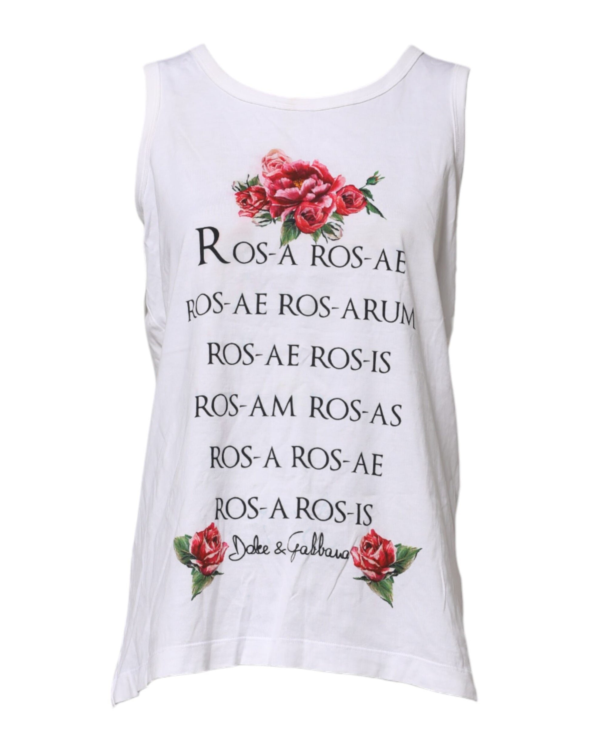 Dolce & Gabbana White Sleeveless T-Shirt for Women