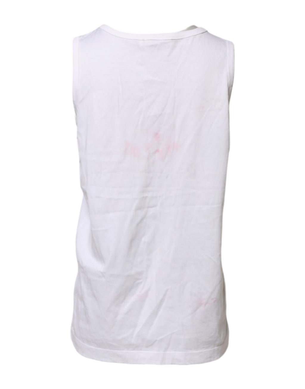 Dolce & Gabbana White Sleeveless T-Shirt for Women detail view