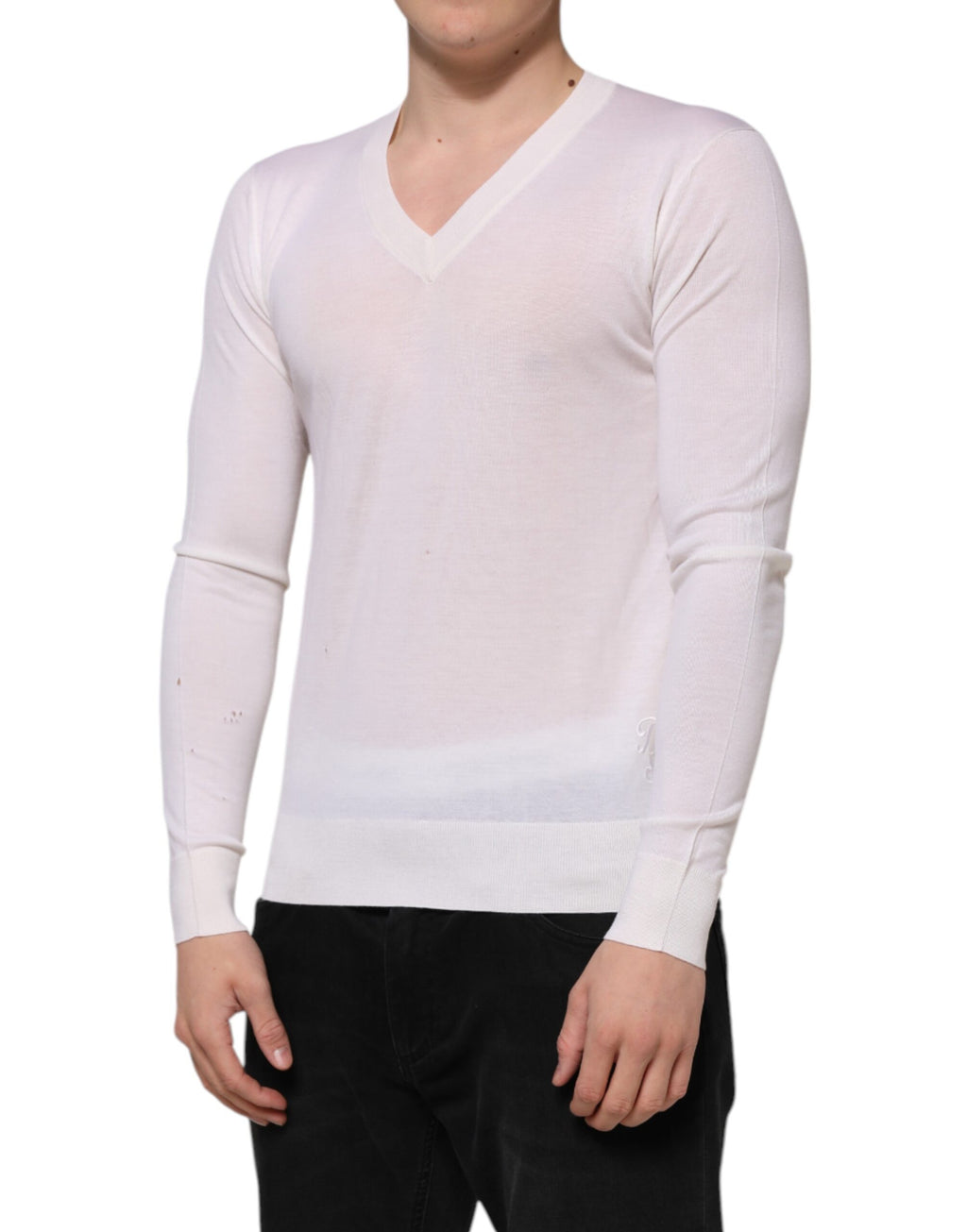 Dolce & Gabbana White Sweatshirt for Men detail view