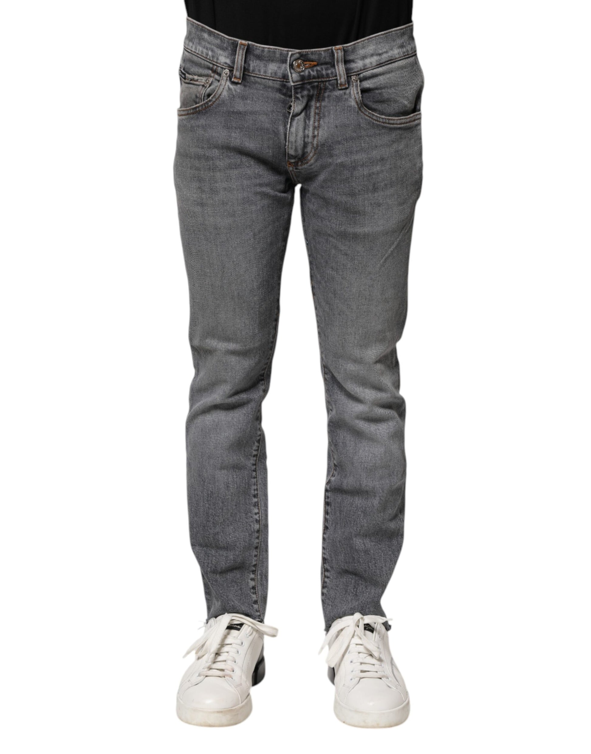 Dolce & Gabbana Grey Skinny Jeans for Men alternate view