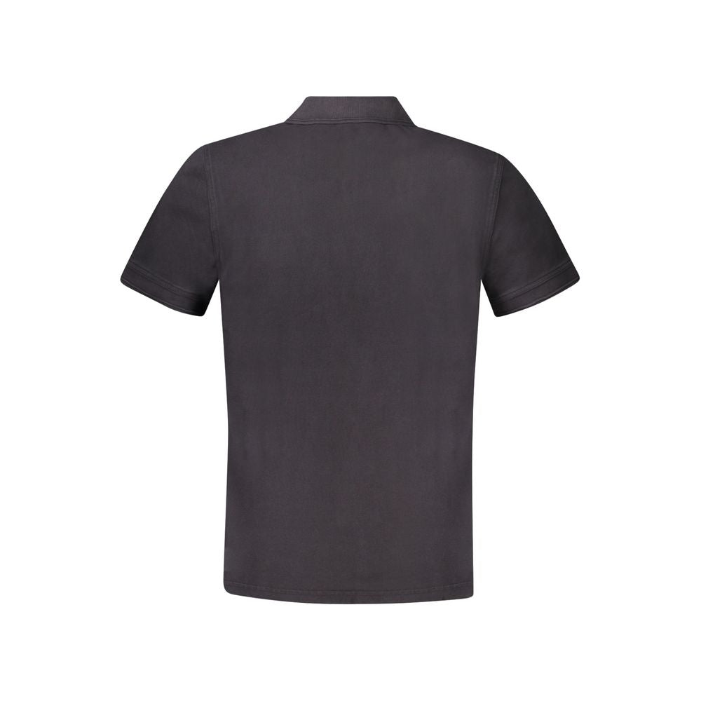 Polo Hugo Boss noir en coton pour homme