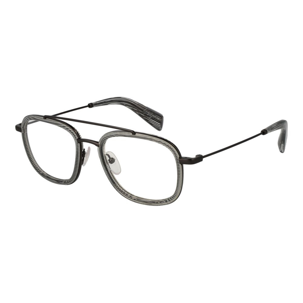 Yohji Yamamoto Grey Glasses Frames for Men