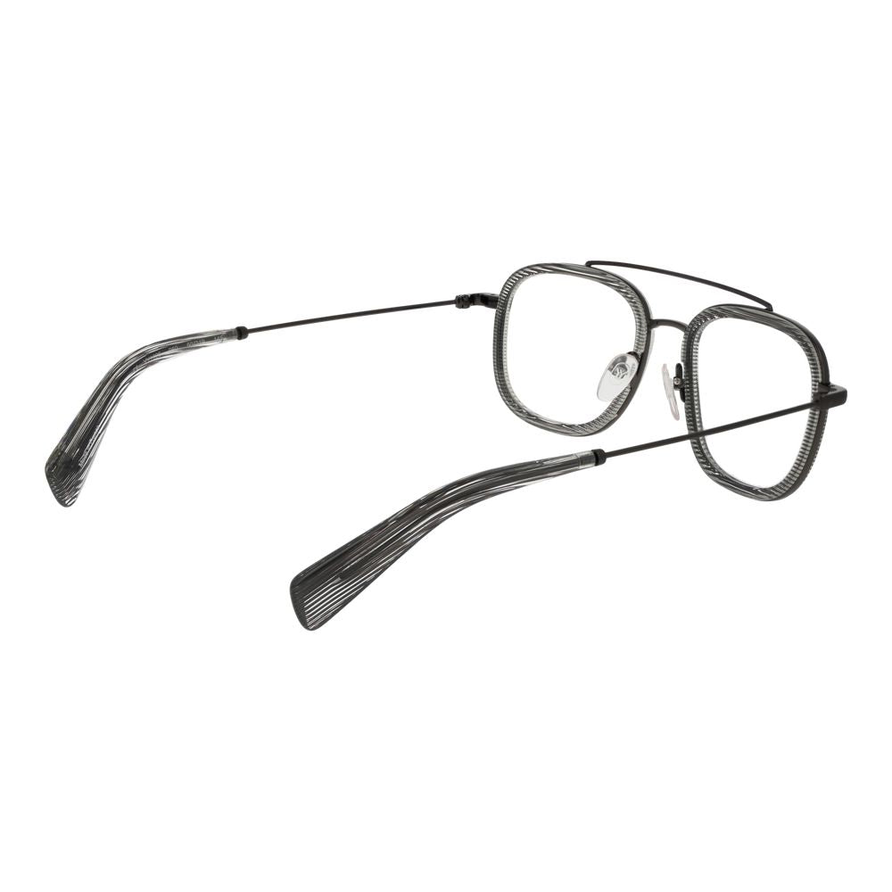 Yohji Yamamoto Grey Glasses Frames for Men detail view