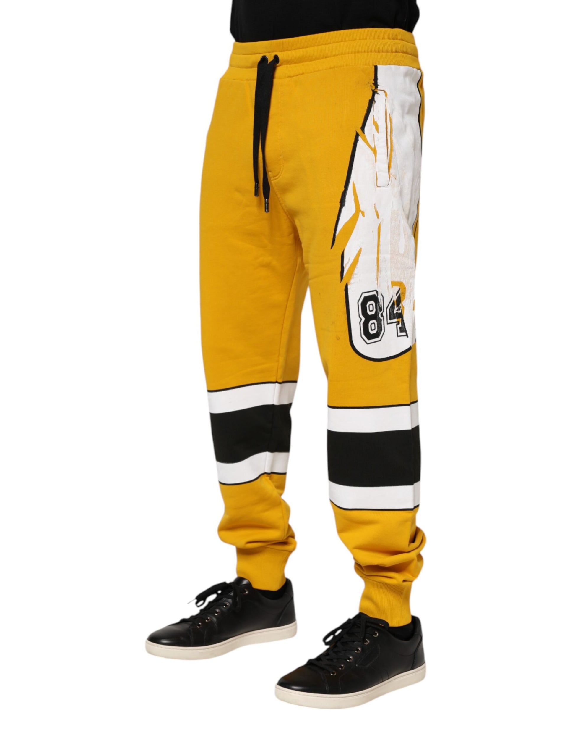 Dolce & Gabbana Yellow Athletic Pants for Men detail view