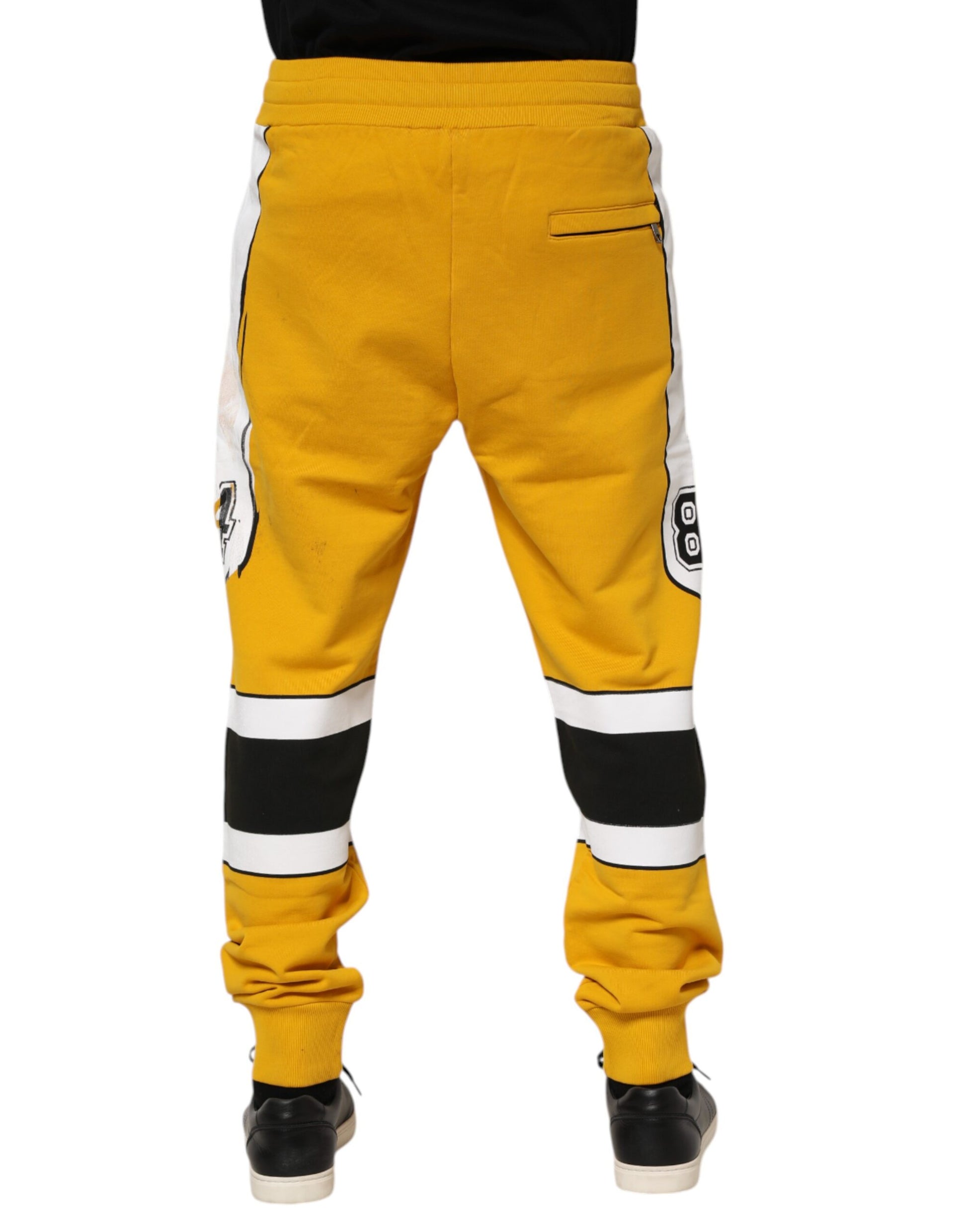 Dolce & Gabbana Yellow Athletic Pants for Men side view