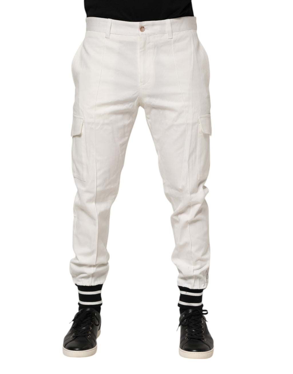 Dolce & Gabbana White Athletic Pants for Men