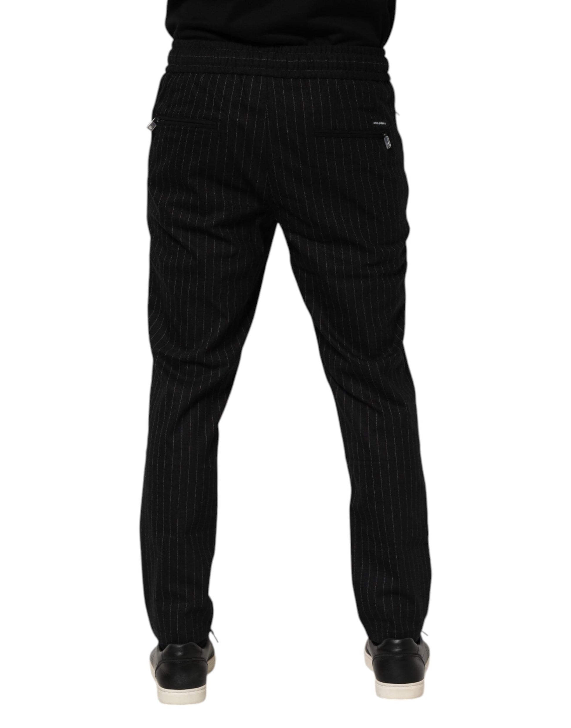 Dolce & Gabbana Black Athletic Pants for Men side view