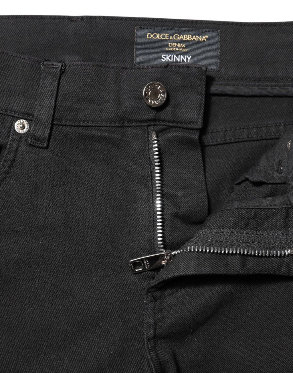 Dolce & Gabbana Black Skinny Jeans for Men side view