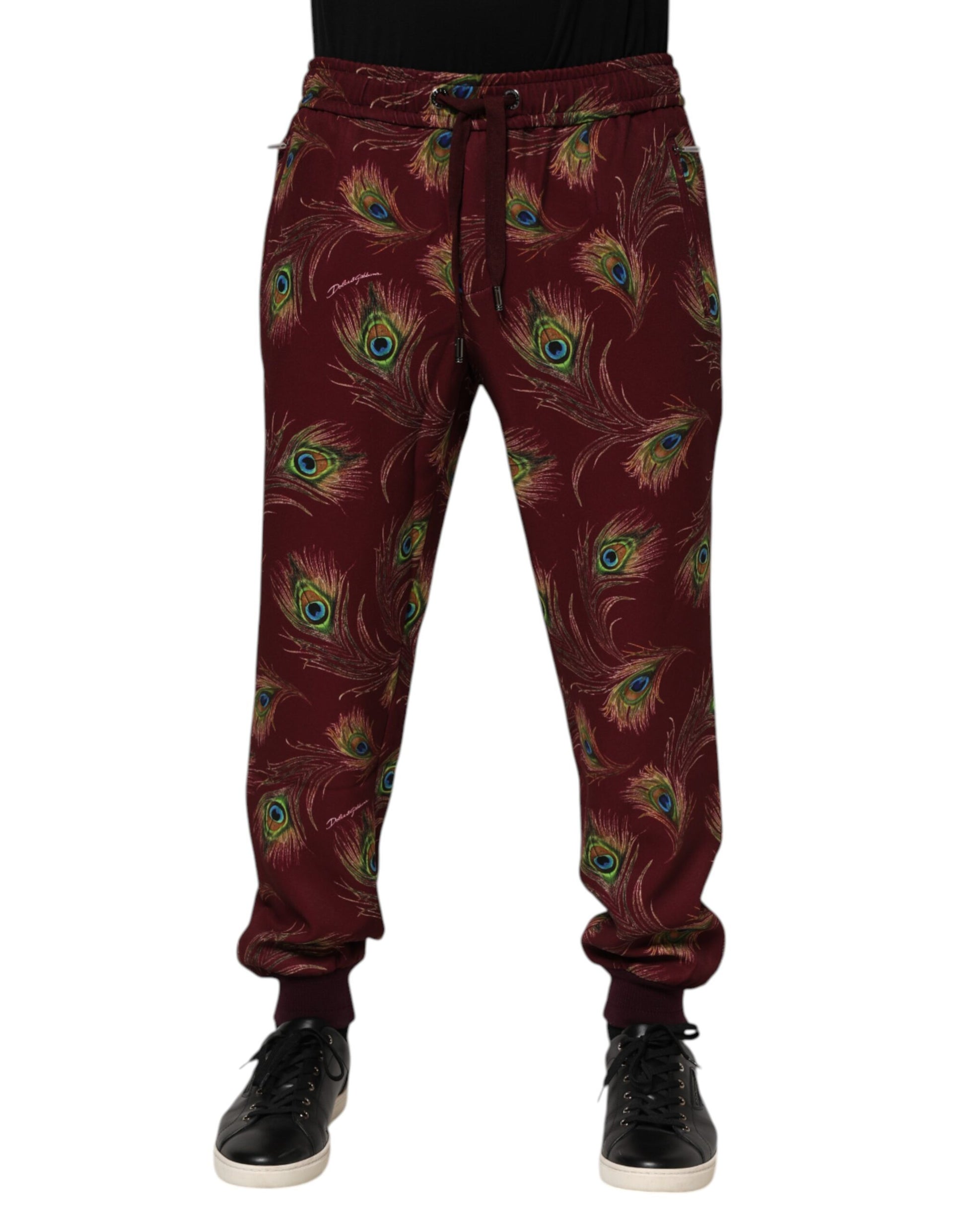 Dolce & Gabbana Red Athletic Pants for Men alternate view