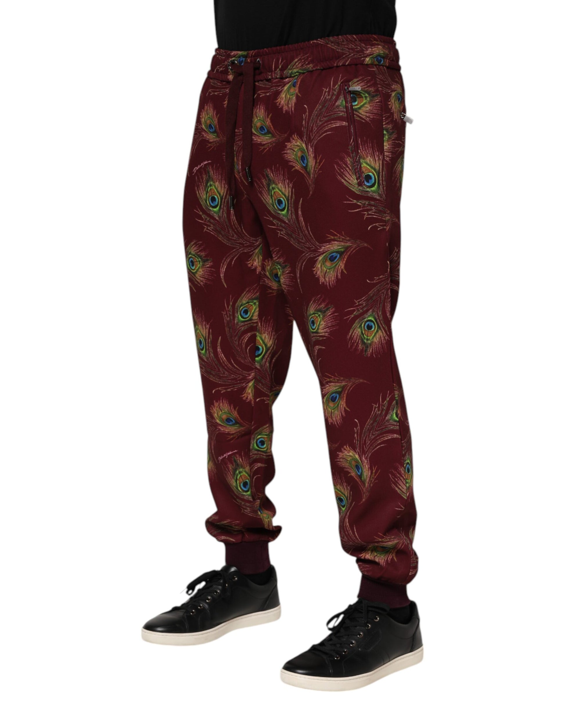 Dolce & Gabbana Red Athletic Pants for Men detail view