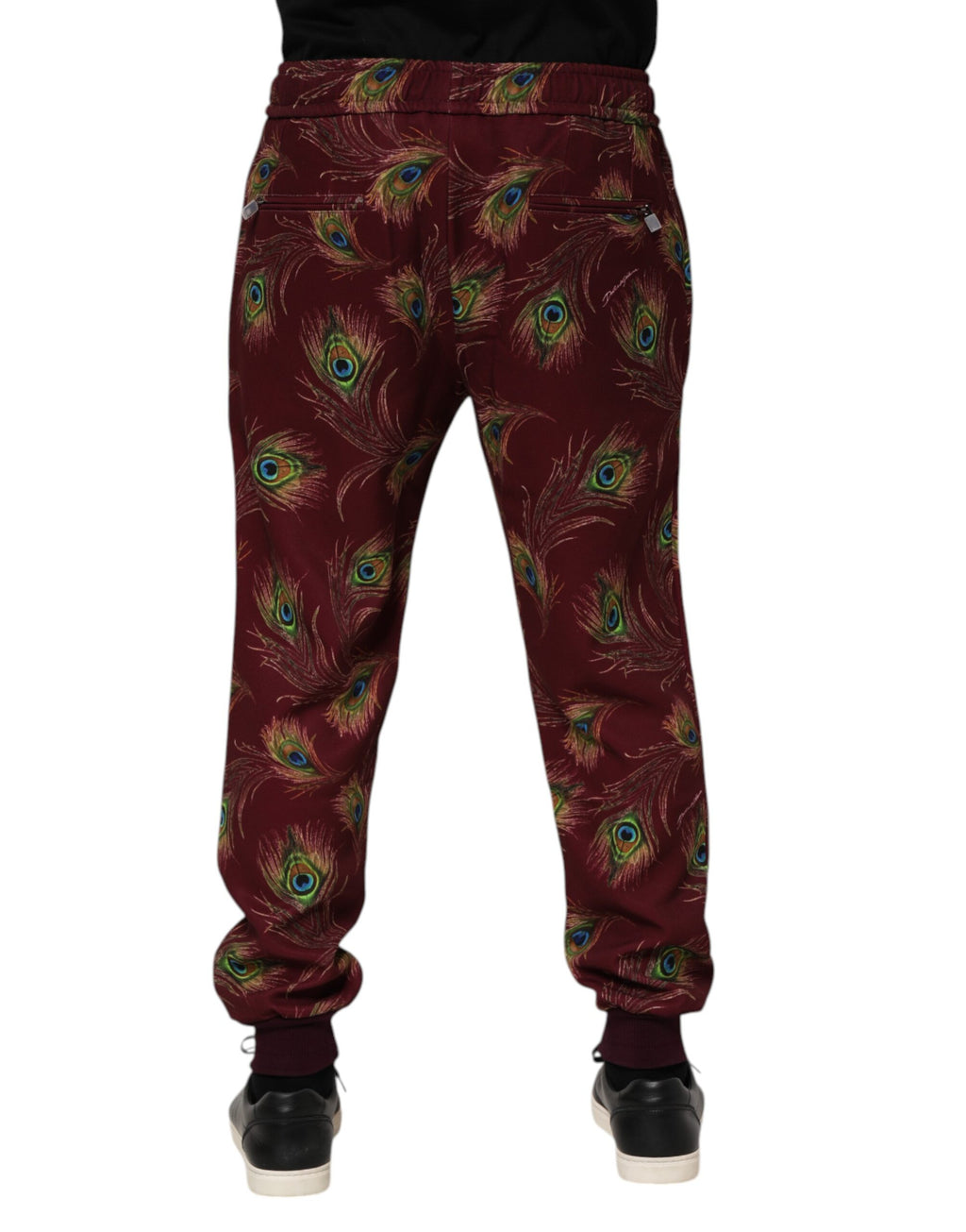 Dolce & Gabbana Red Athletic Pants for Men side view