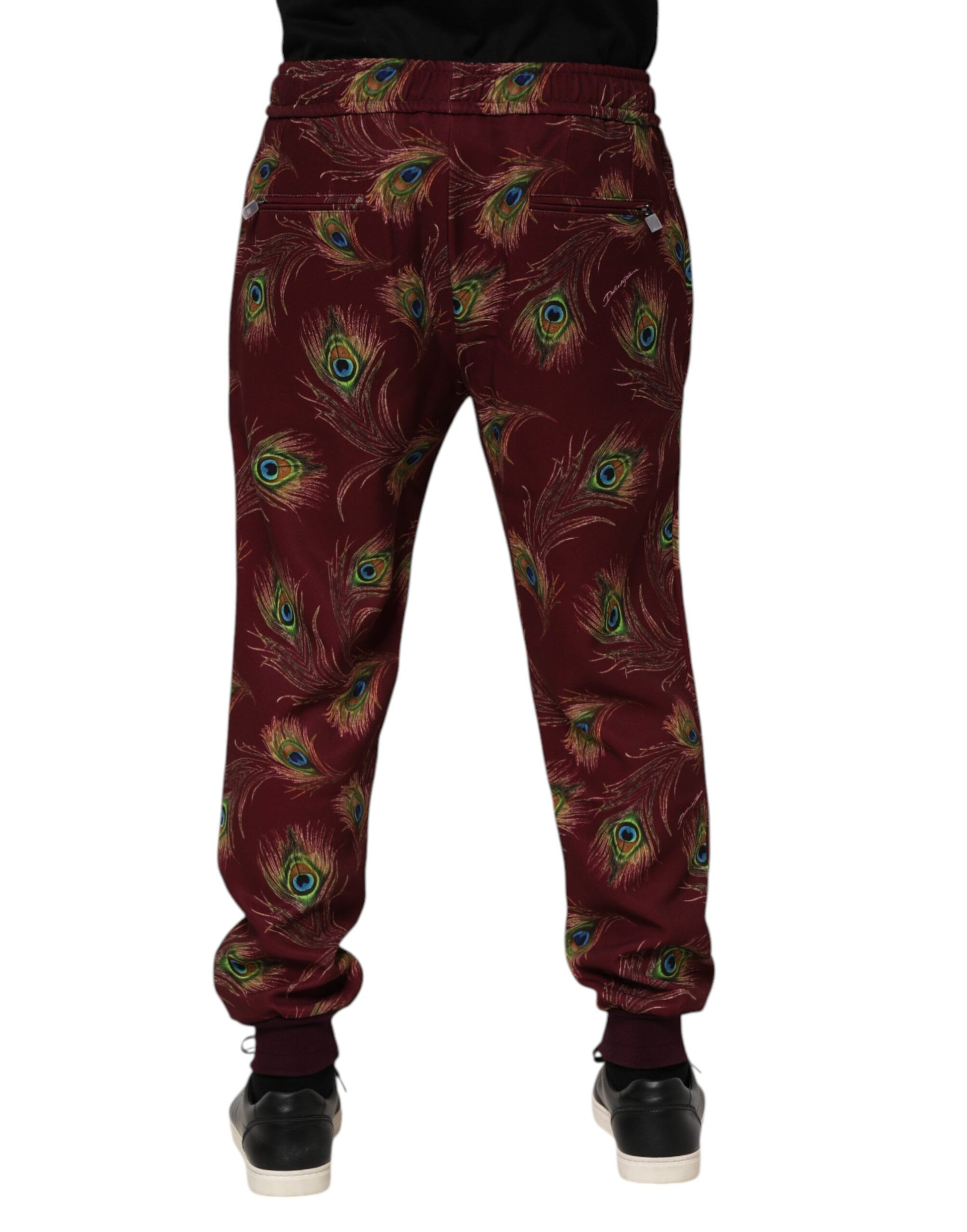 Dolce & Gabbana Red Athletic Pants for Men side view