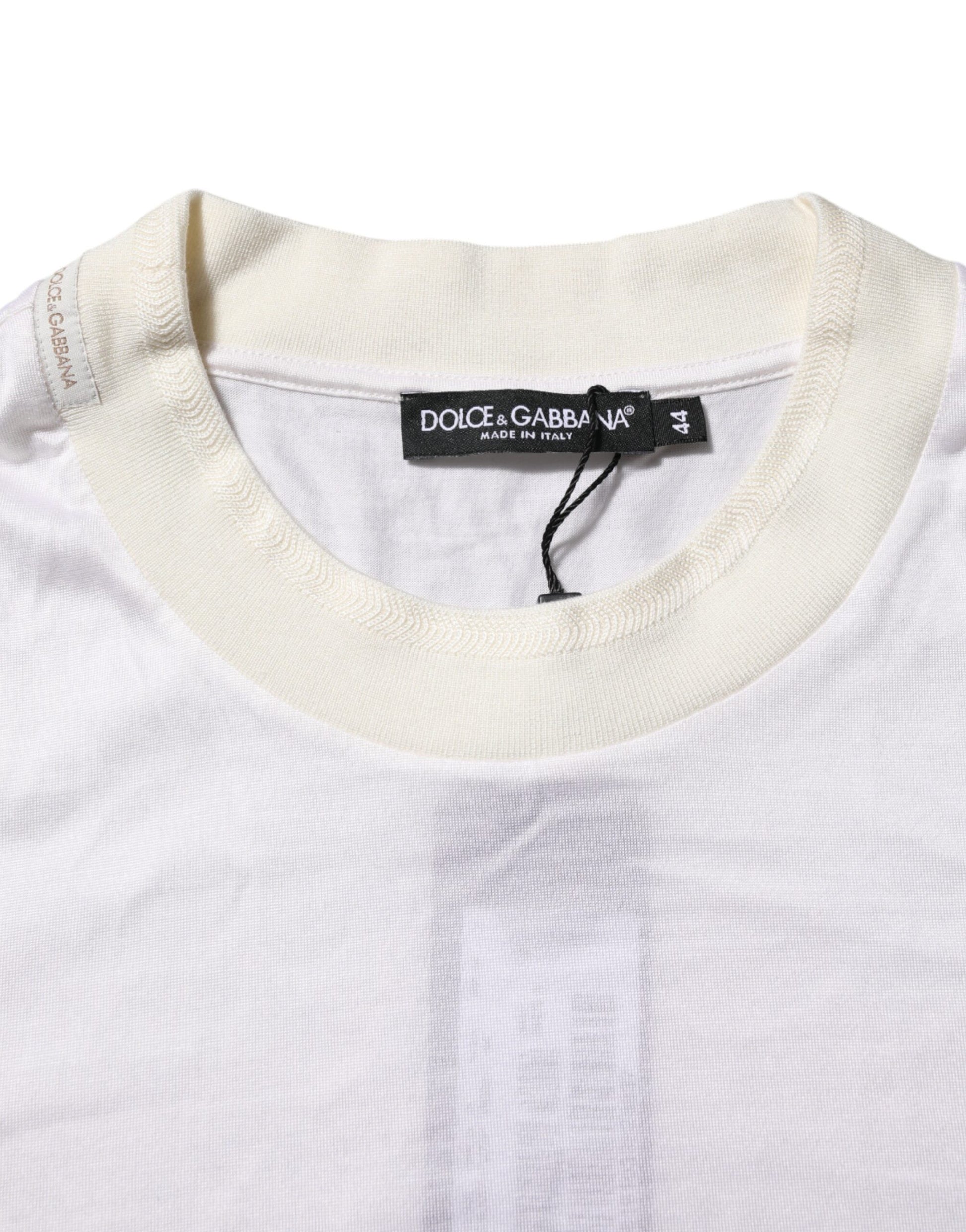Dolce & Gabbana White Long Sleeve T-Shirt for Men additional view