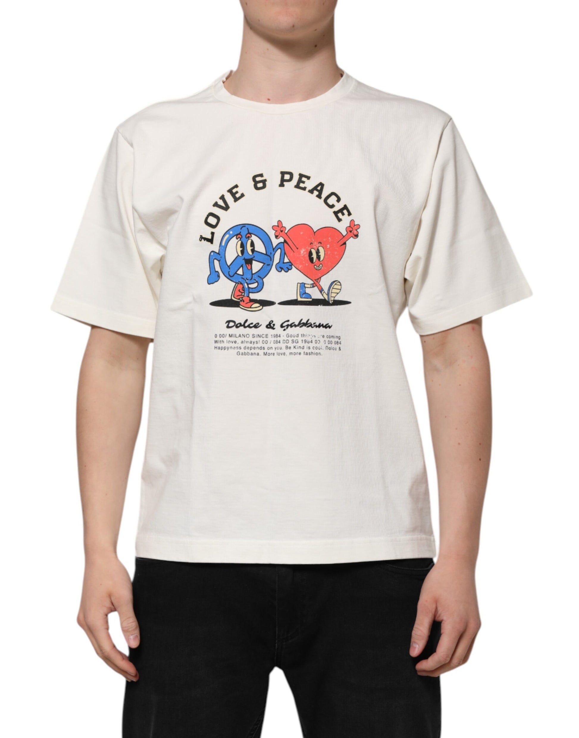 Dolce & Gabbana White T-Shirt for Men