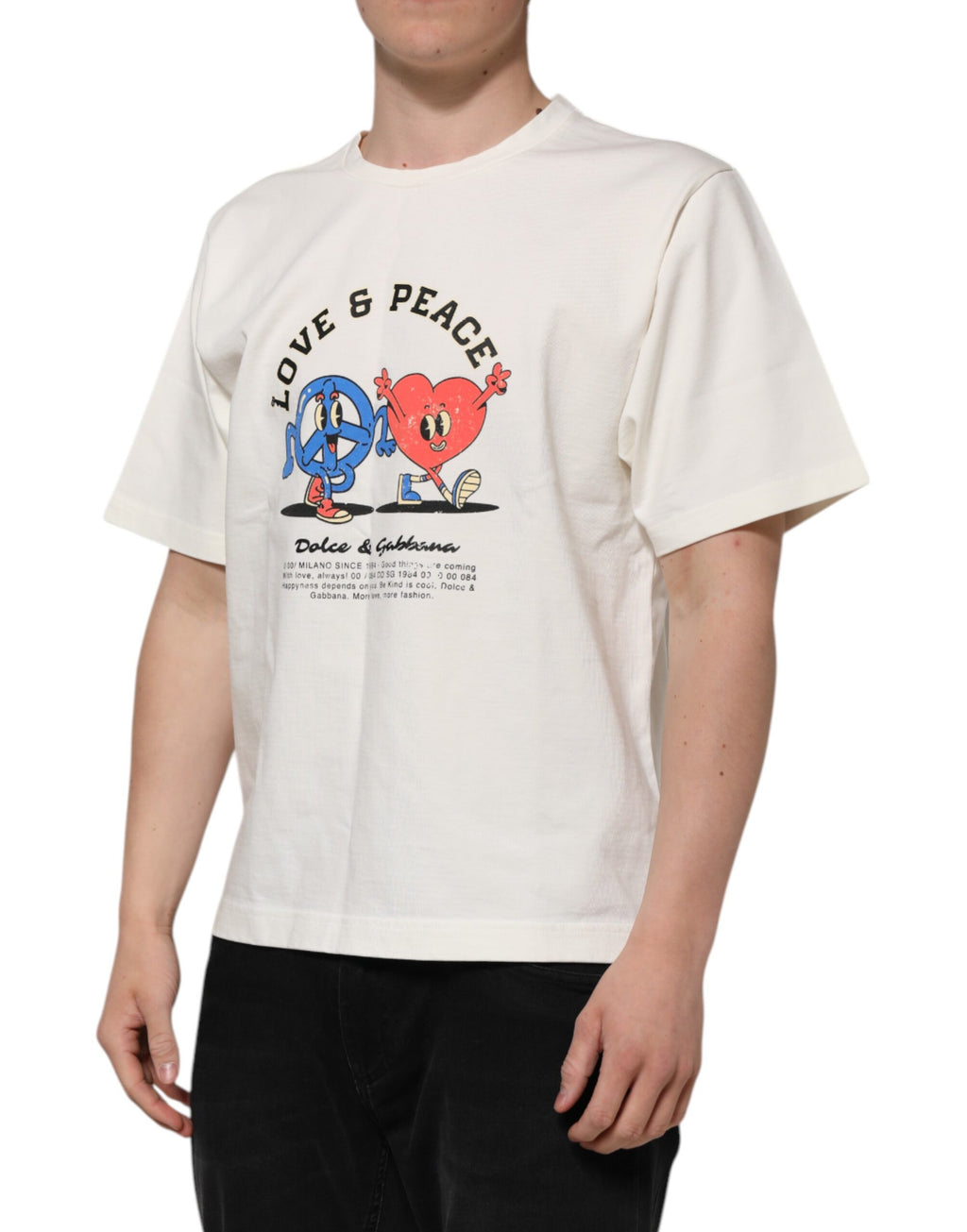 Dolce & Gabbana White T-Shirt for Men detail view