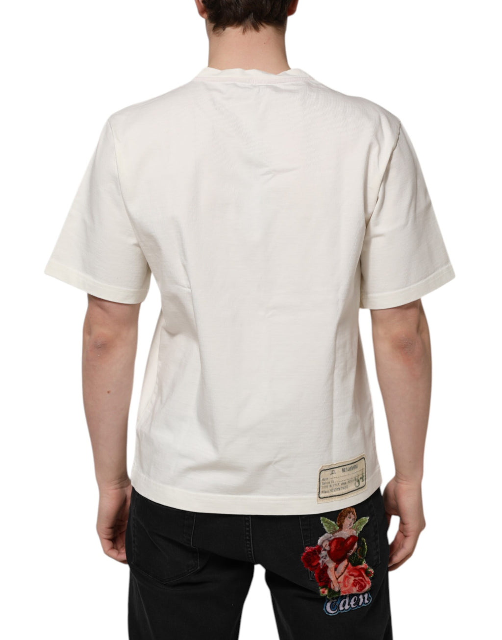 Dolce & Gabbana White T-Shirt for Men side view