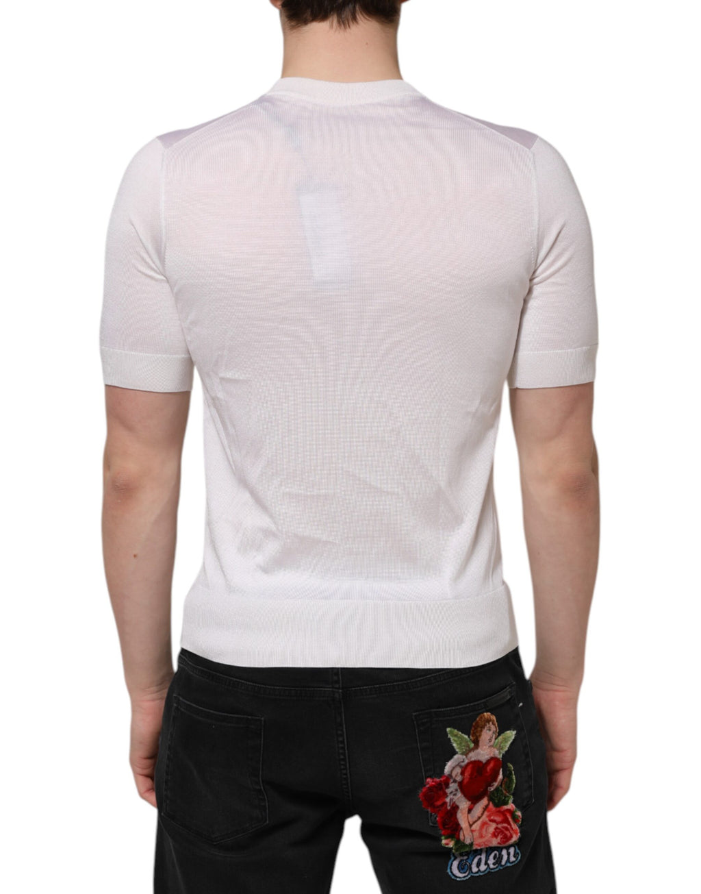 Dolce & Gabbana White T-Shirt for Men side view