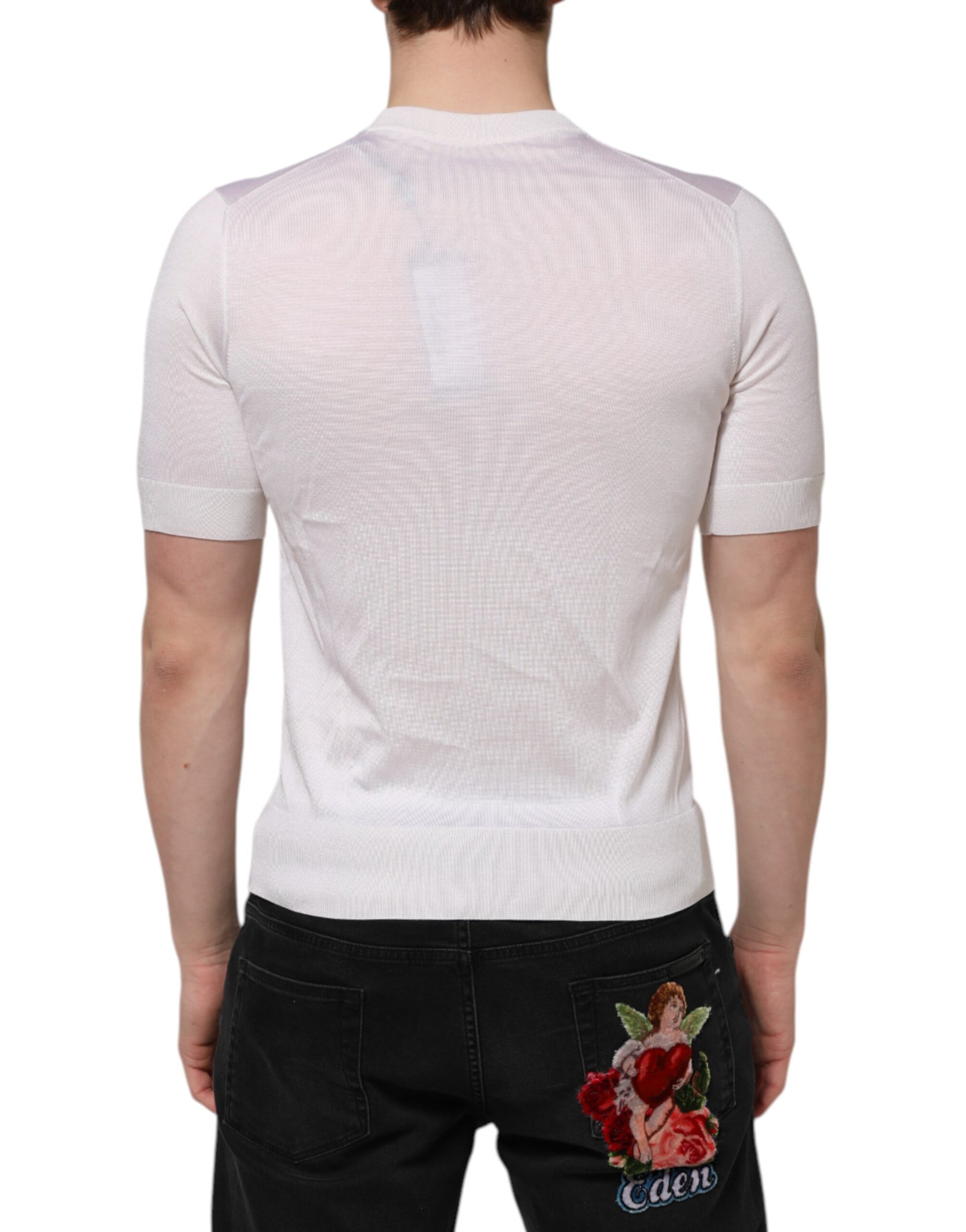 Dolce & Gabbana White T-Shirt for Men side view