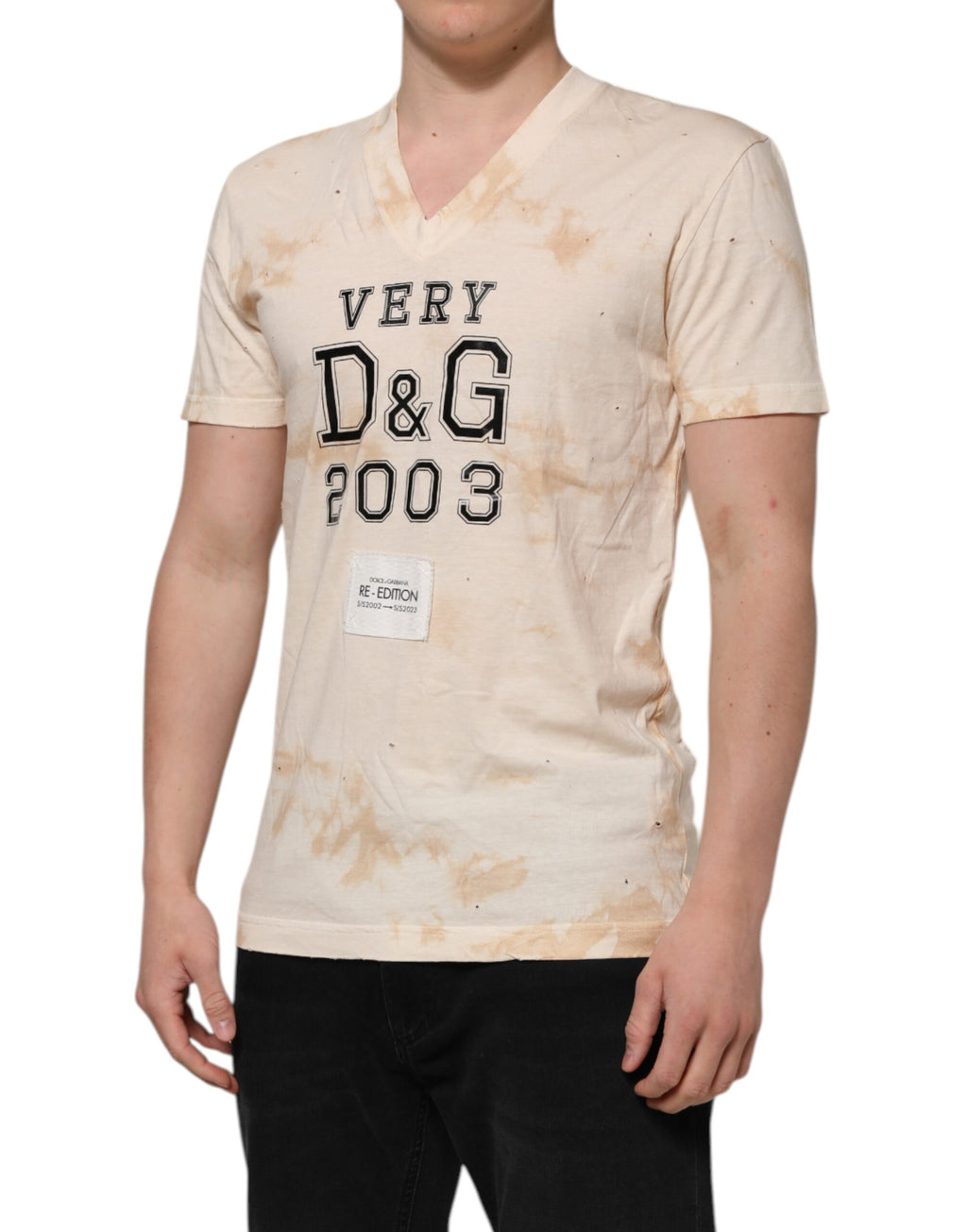 Dolce & Gabbana Beige T-Shirt for Men detail view