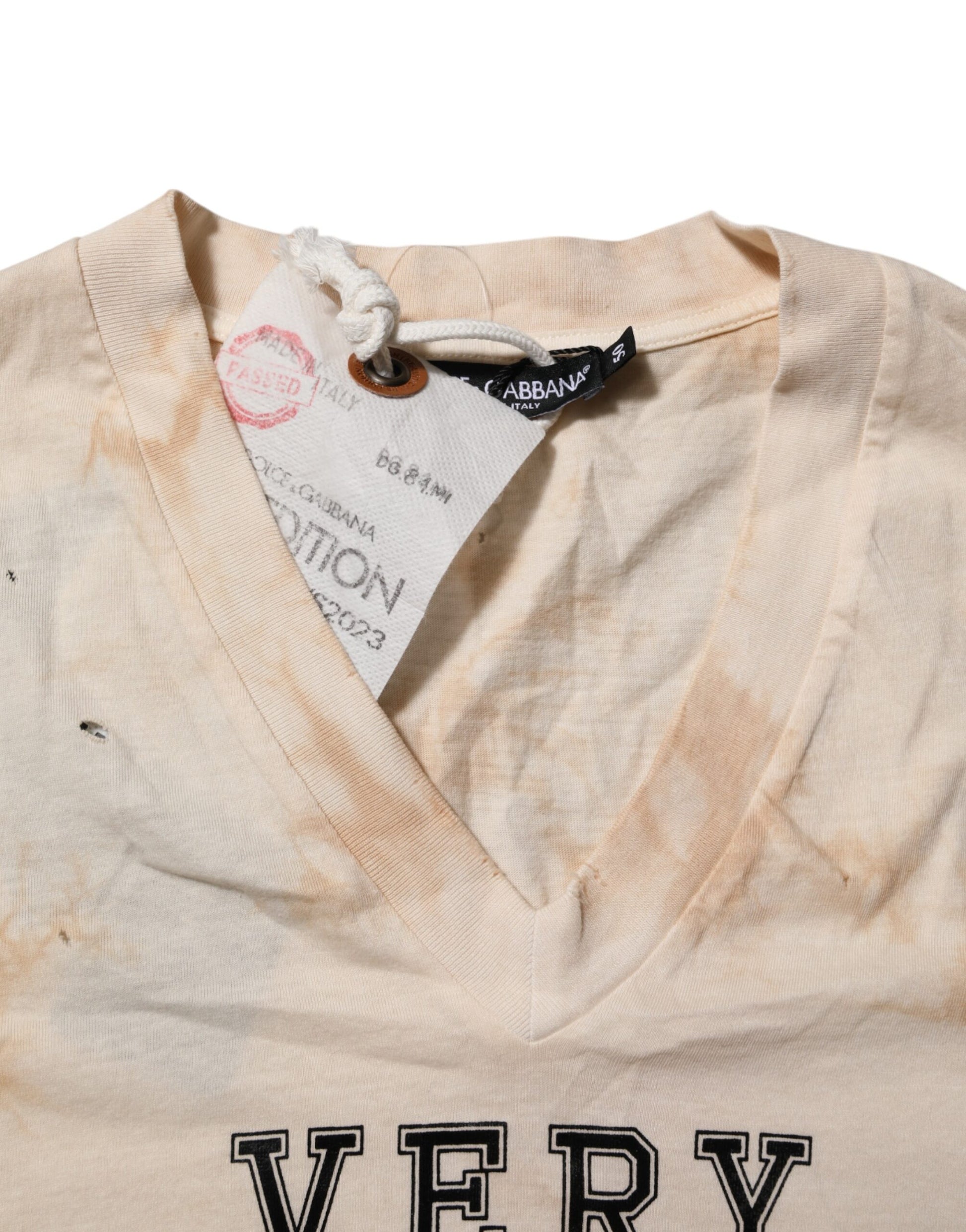Dolce & Gabbana Beige T-Shirt for Men additional view