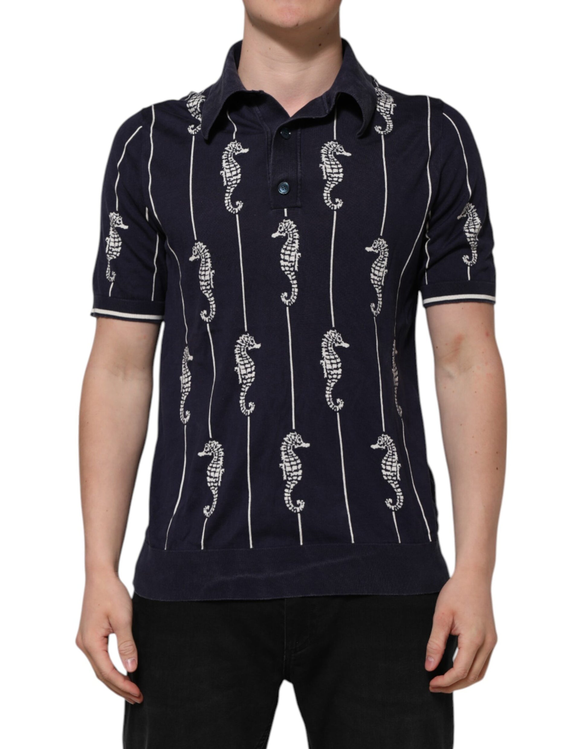 Dolce & Gabbana Blue Polo Shirt for Men