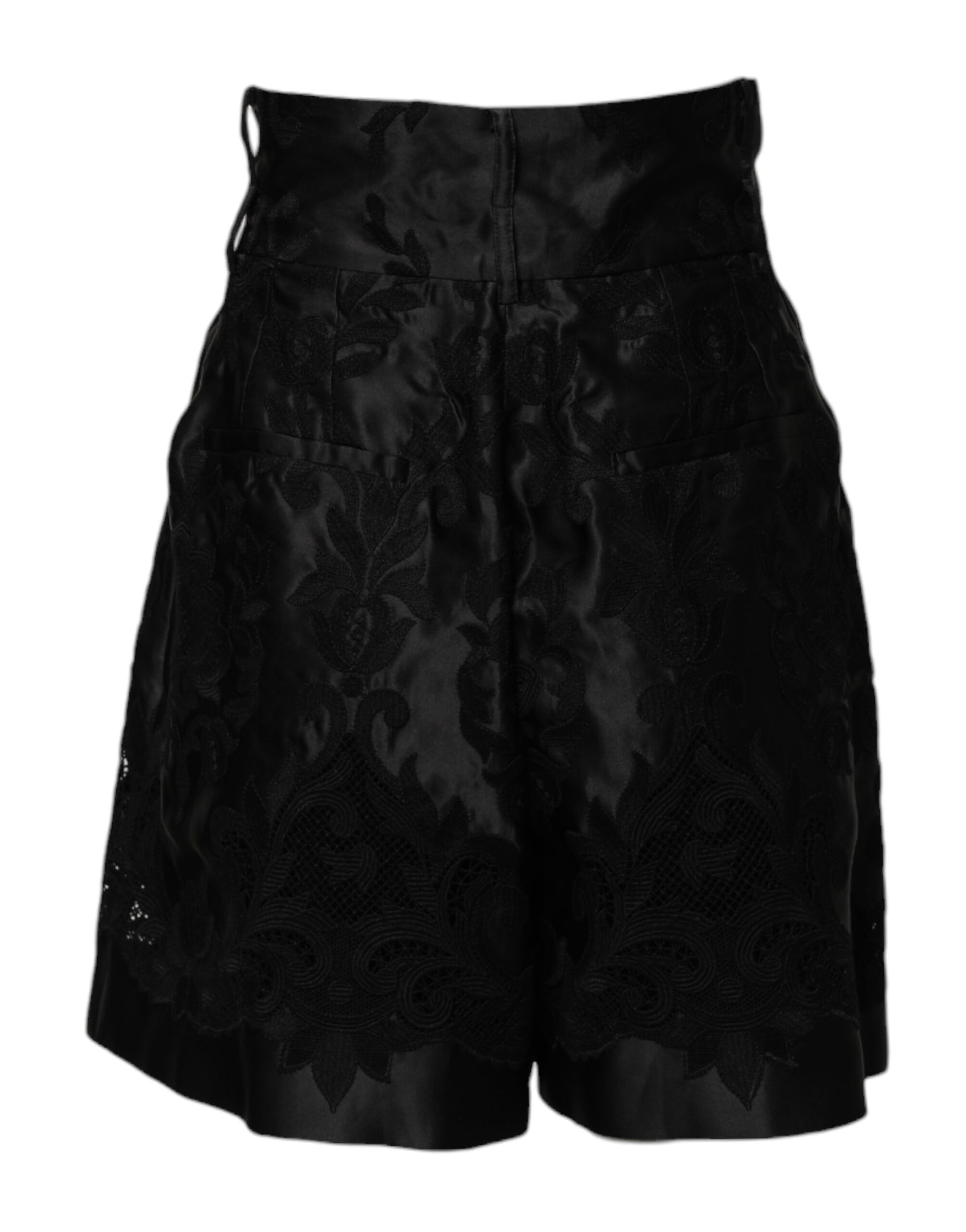Dolce & Gabbana Black Bermuda for Women detail view