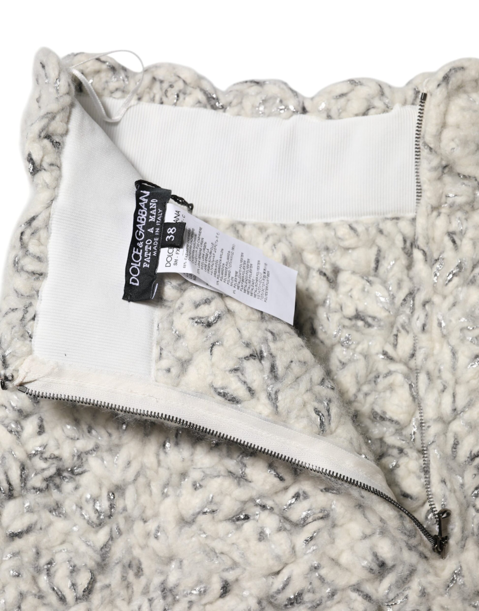 Dolce & Gabbana White Bermuda for Women side view