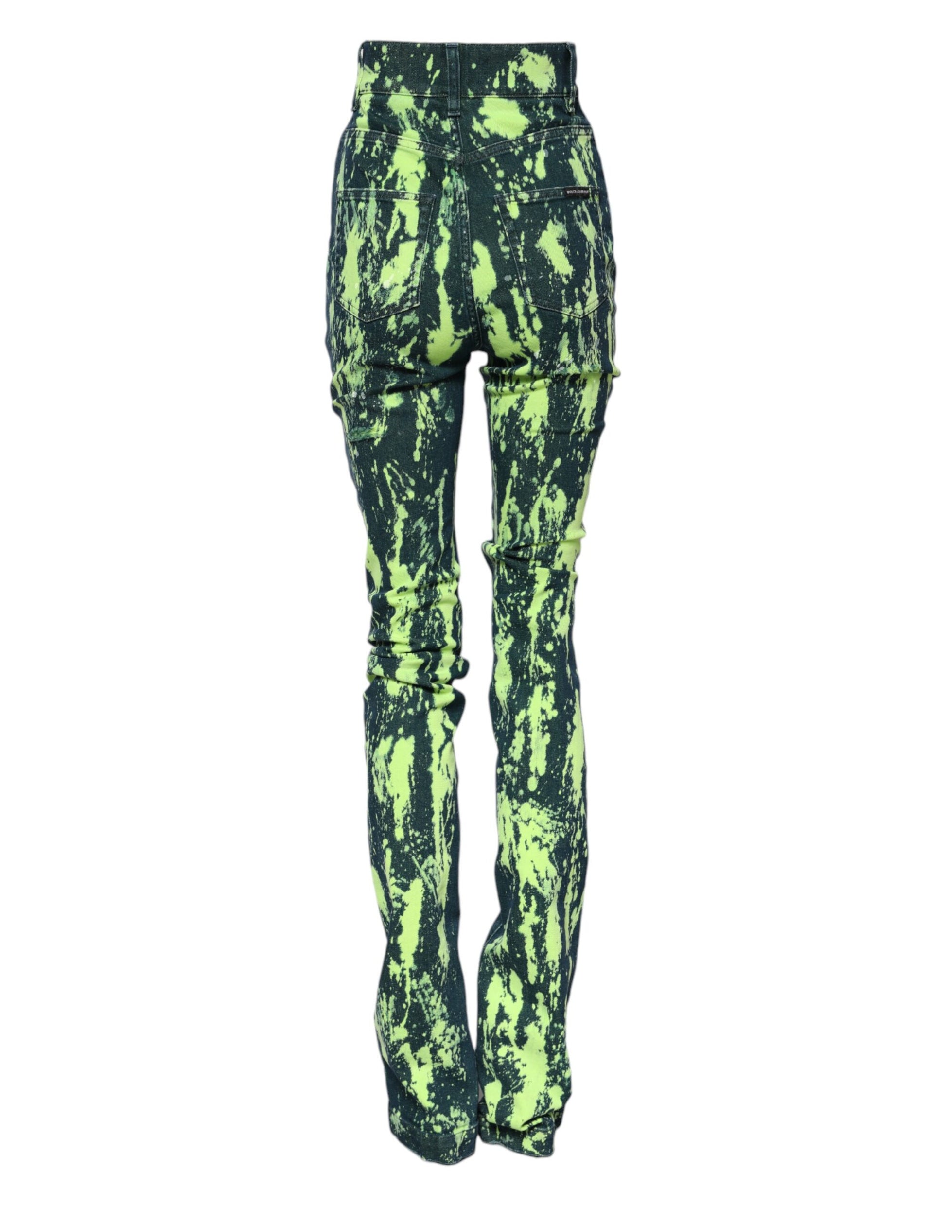Dolce & Gabbana Green Skinny Jeans for Women detail view