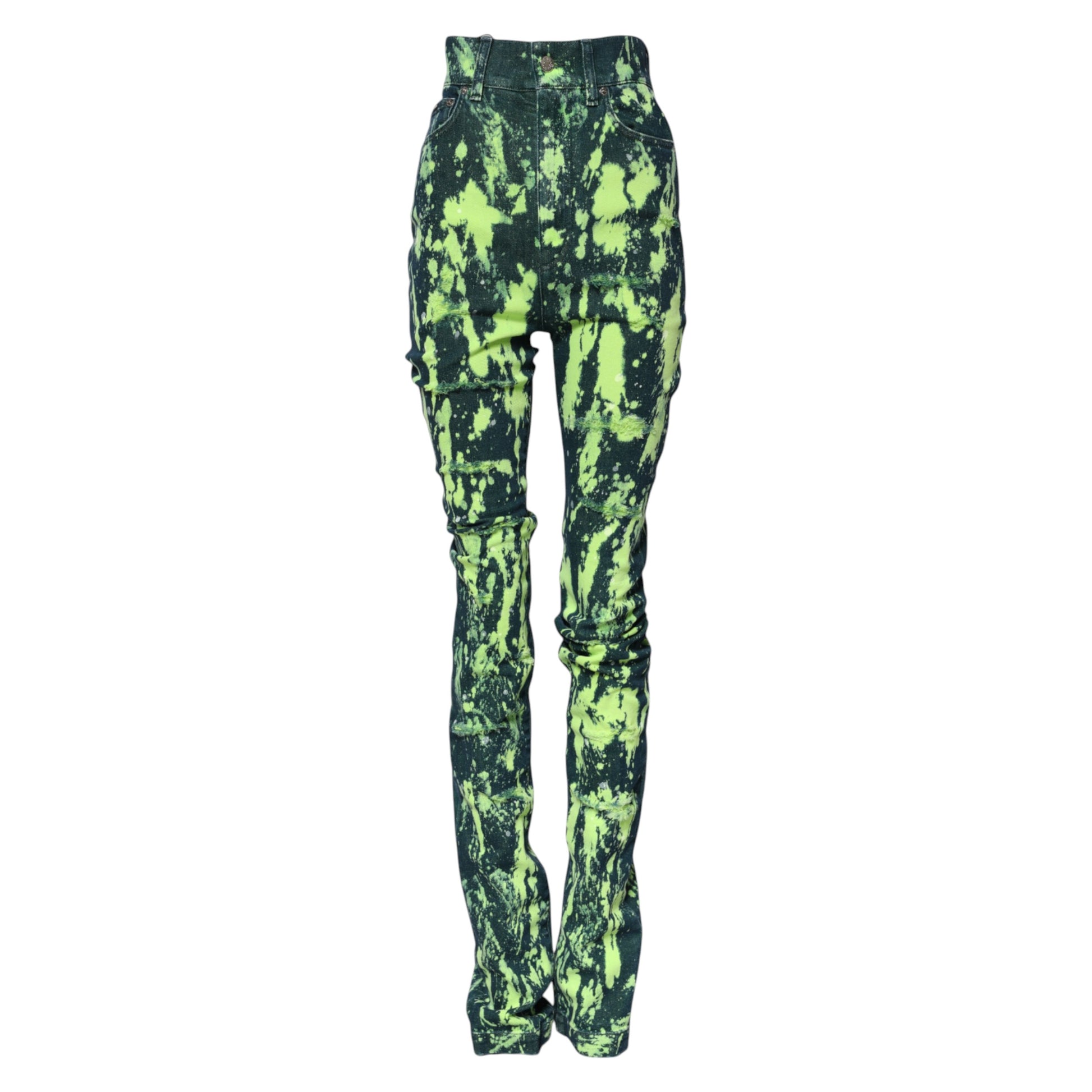 Dolce & Gabbana Green Skinny Jeans for Women additional view