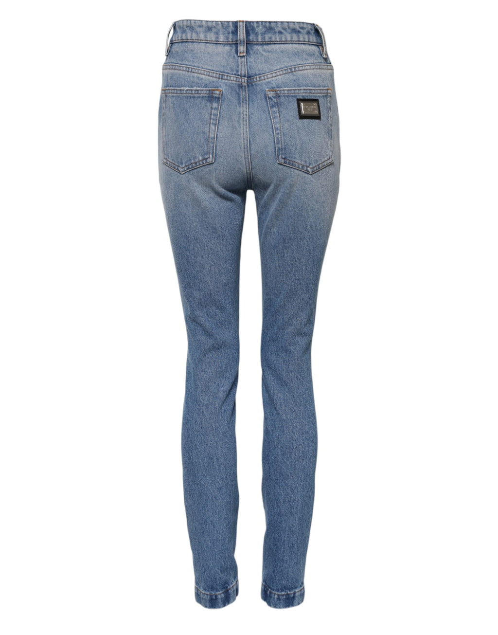 Dolce & Gabbana Blue Washed Skinny High Waist Denim Jeans
