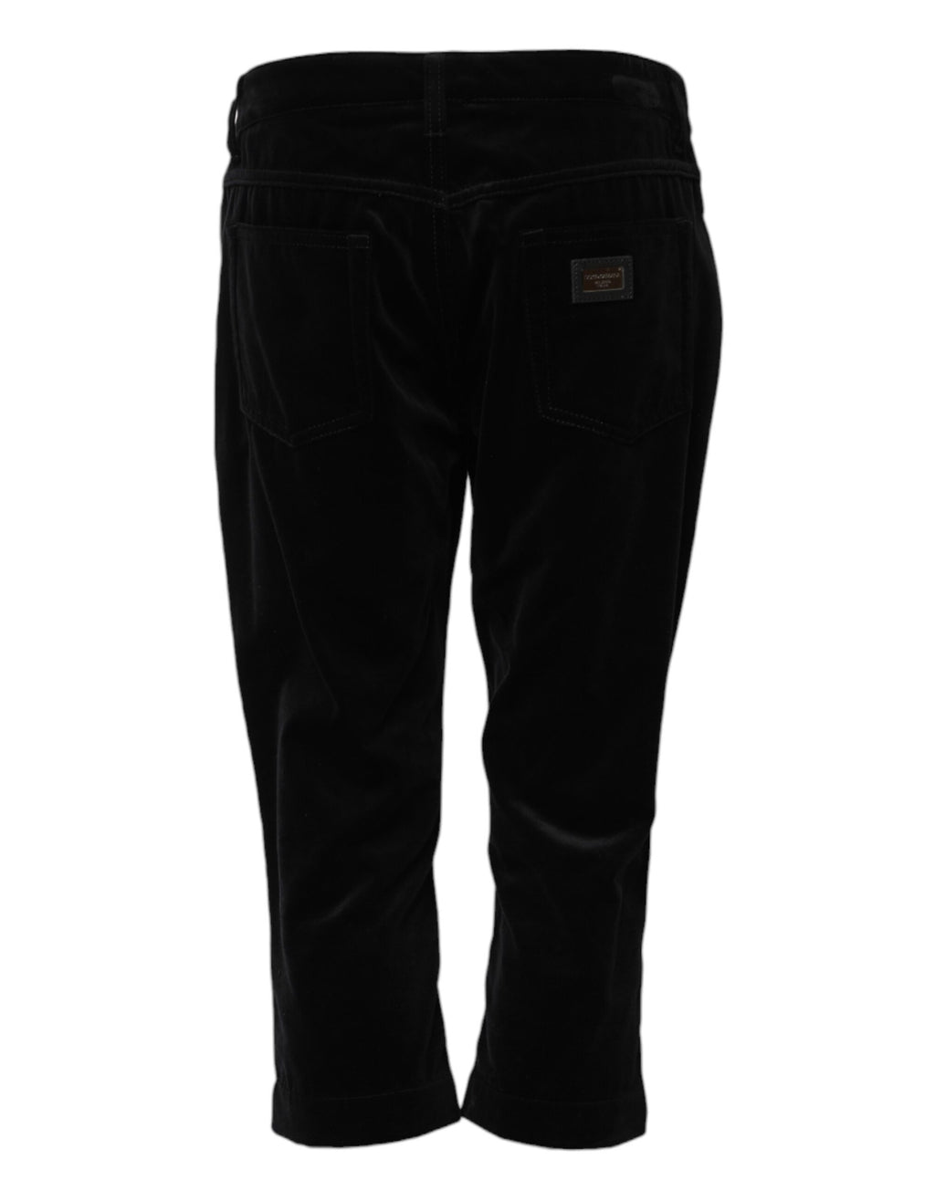 Jeans Capri Courtes Skinny en Coton Noir Dolce & Gabbana