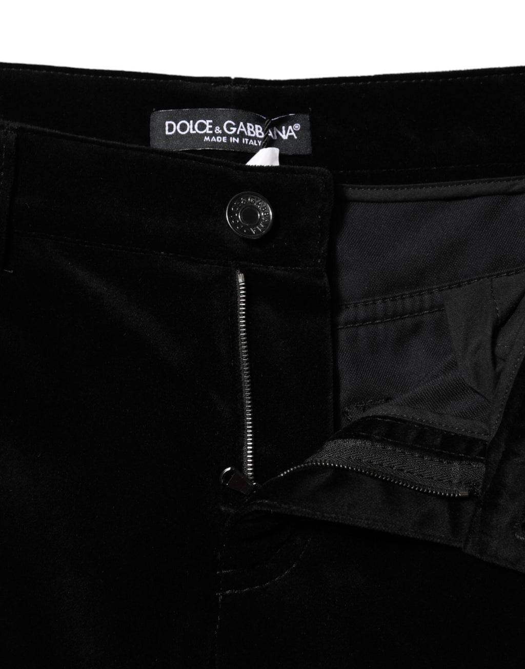 Jeans Capri Courtes Skinny en Coton Noir Dolce & Gabbana
